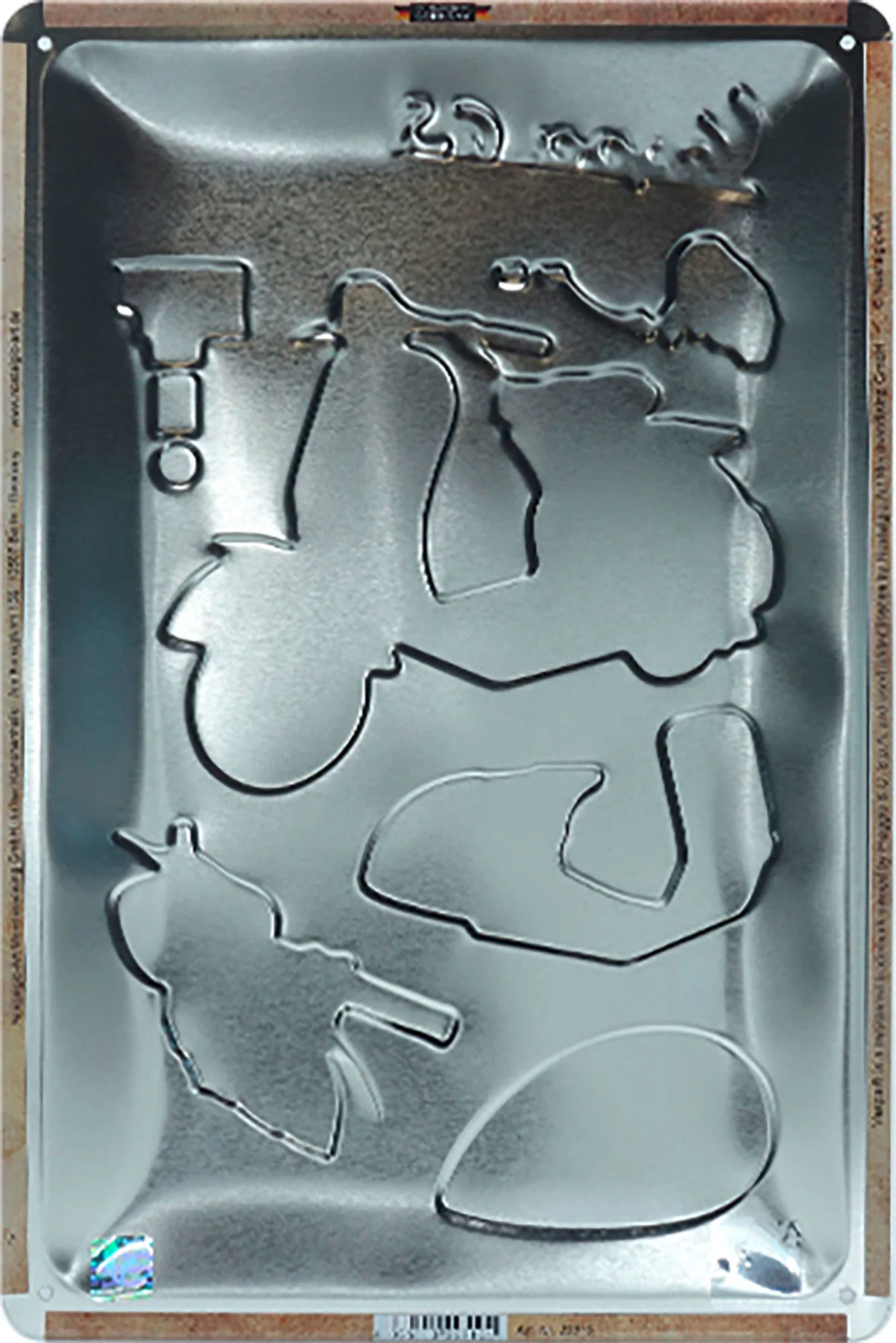 Metalen wandbord Vespa logo
