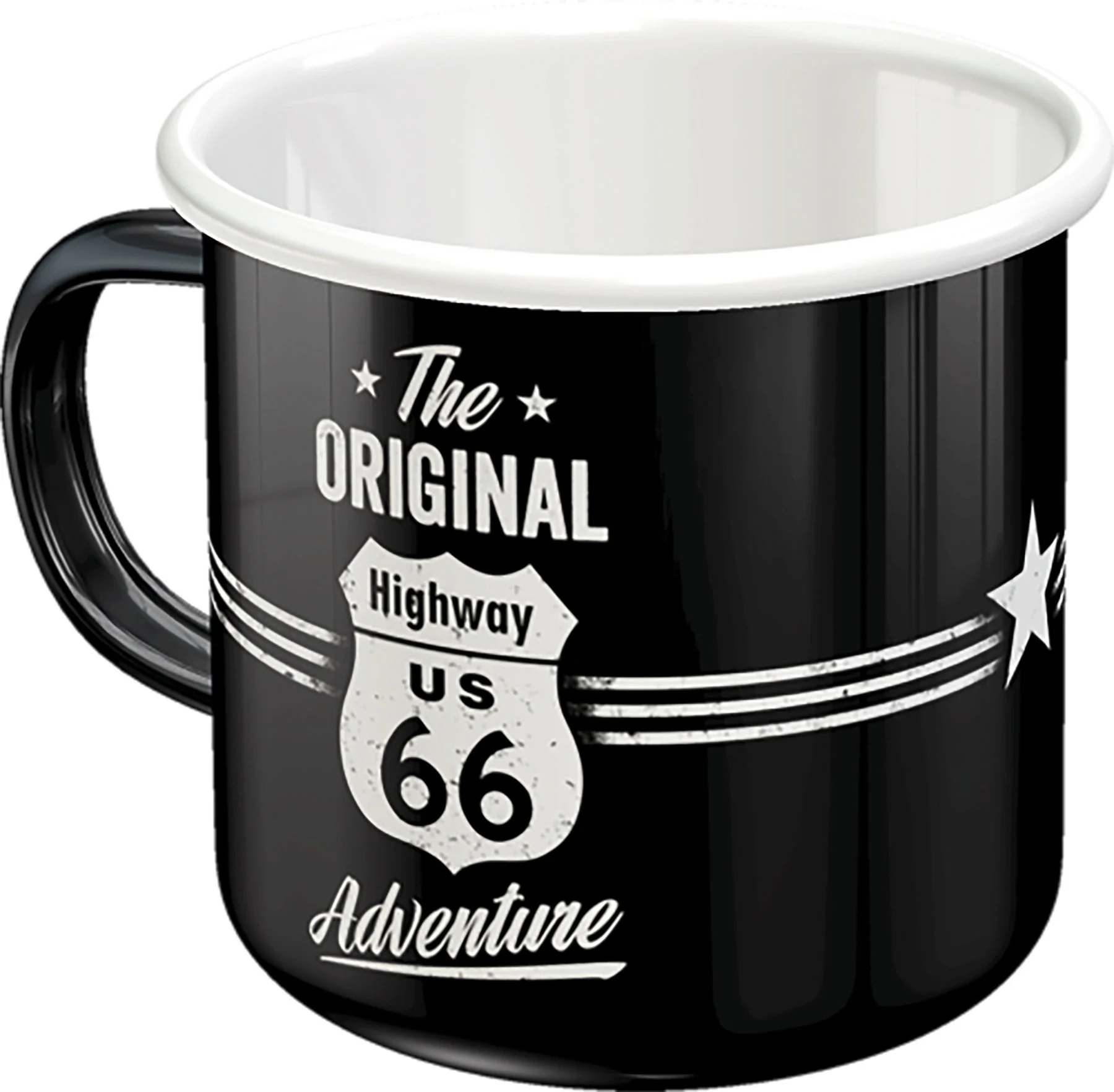 Emaljmugg Route 66