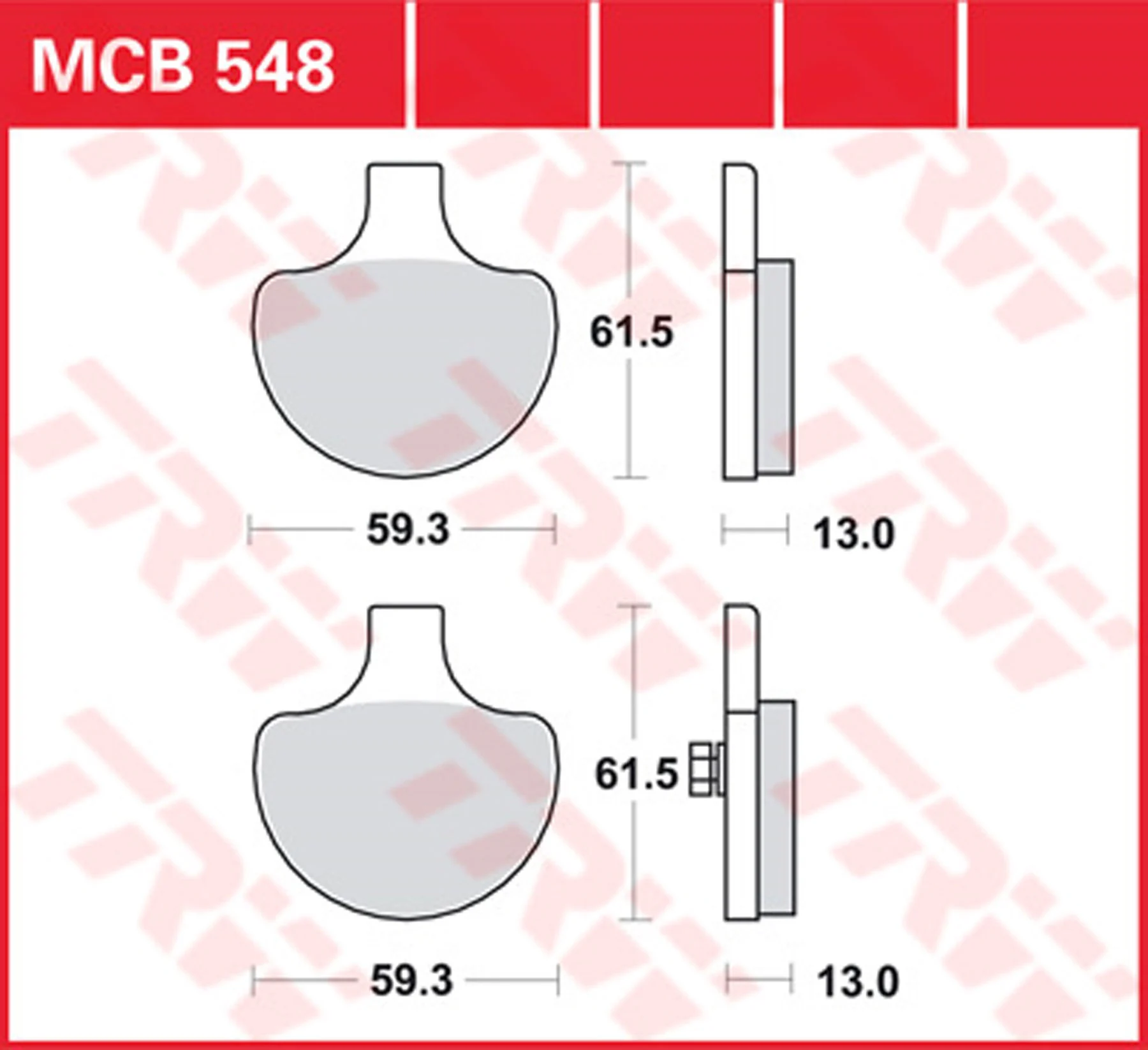 Brakepads Organic