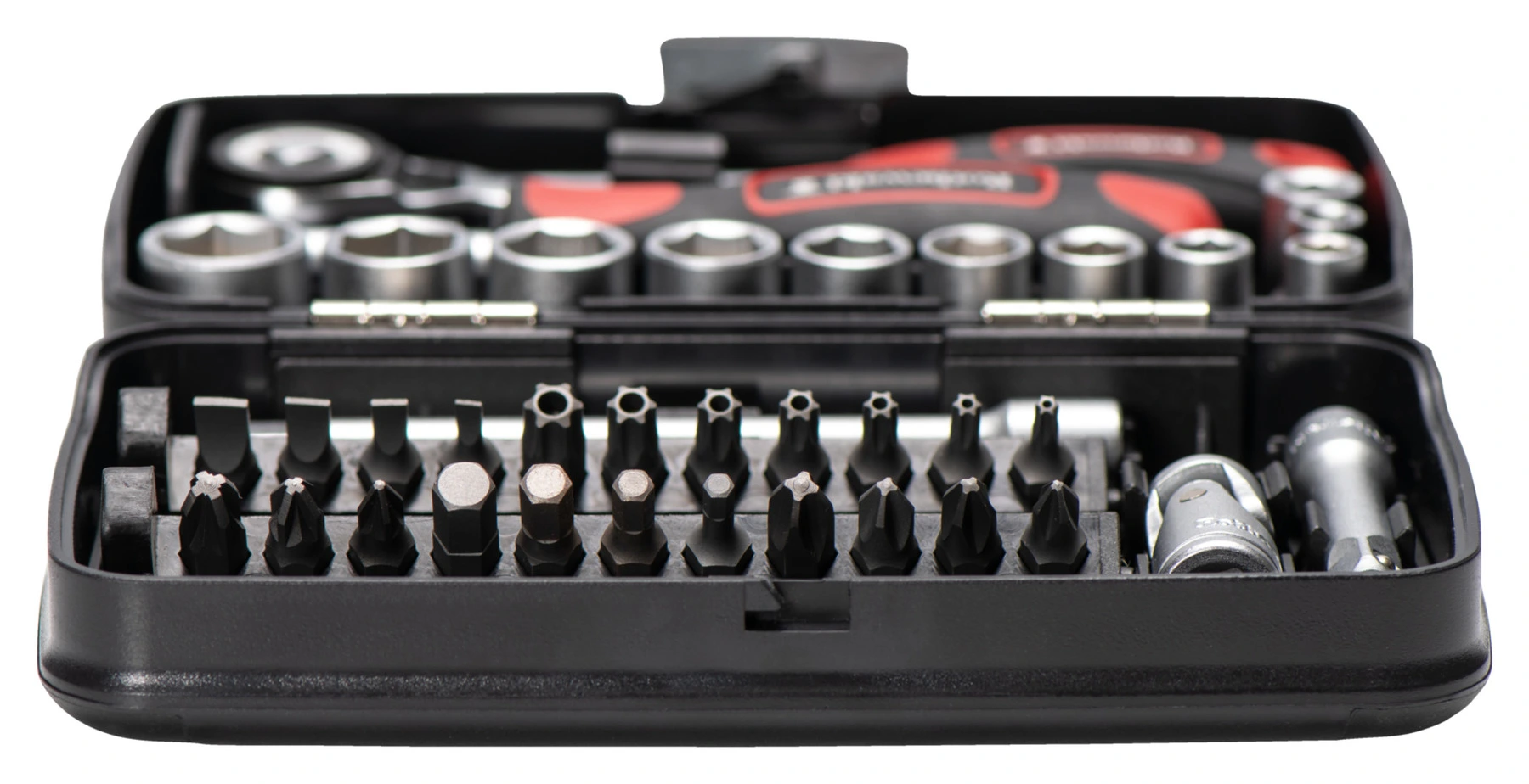 Socket wrench set 38 pieces, metric