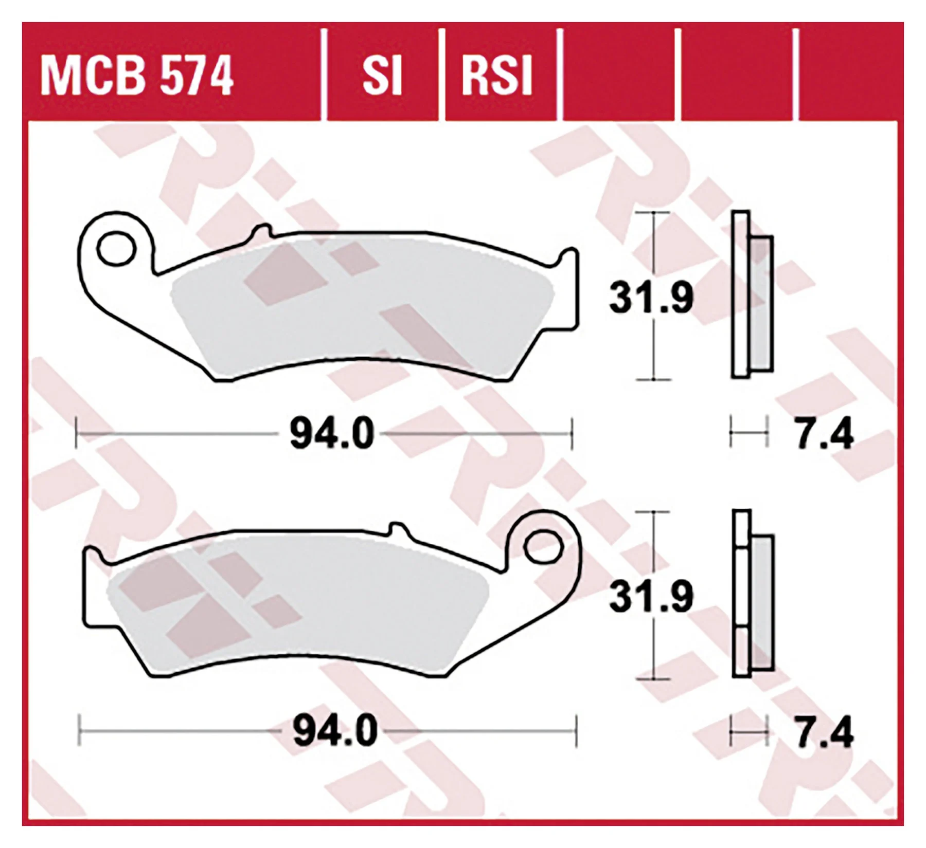 Brakepads Organic