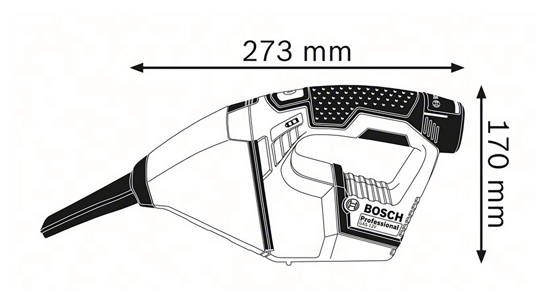 Akku-Handstaubsauger GAS 12V
