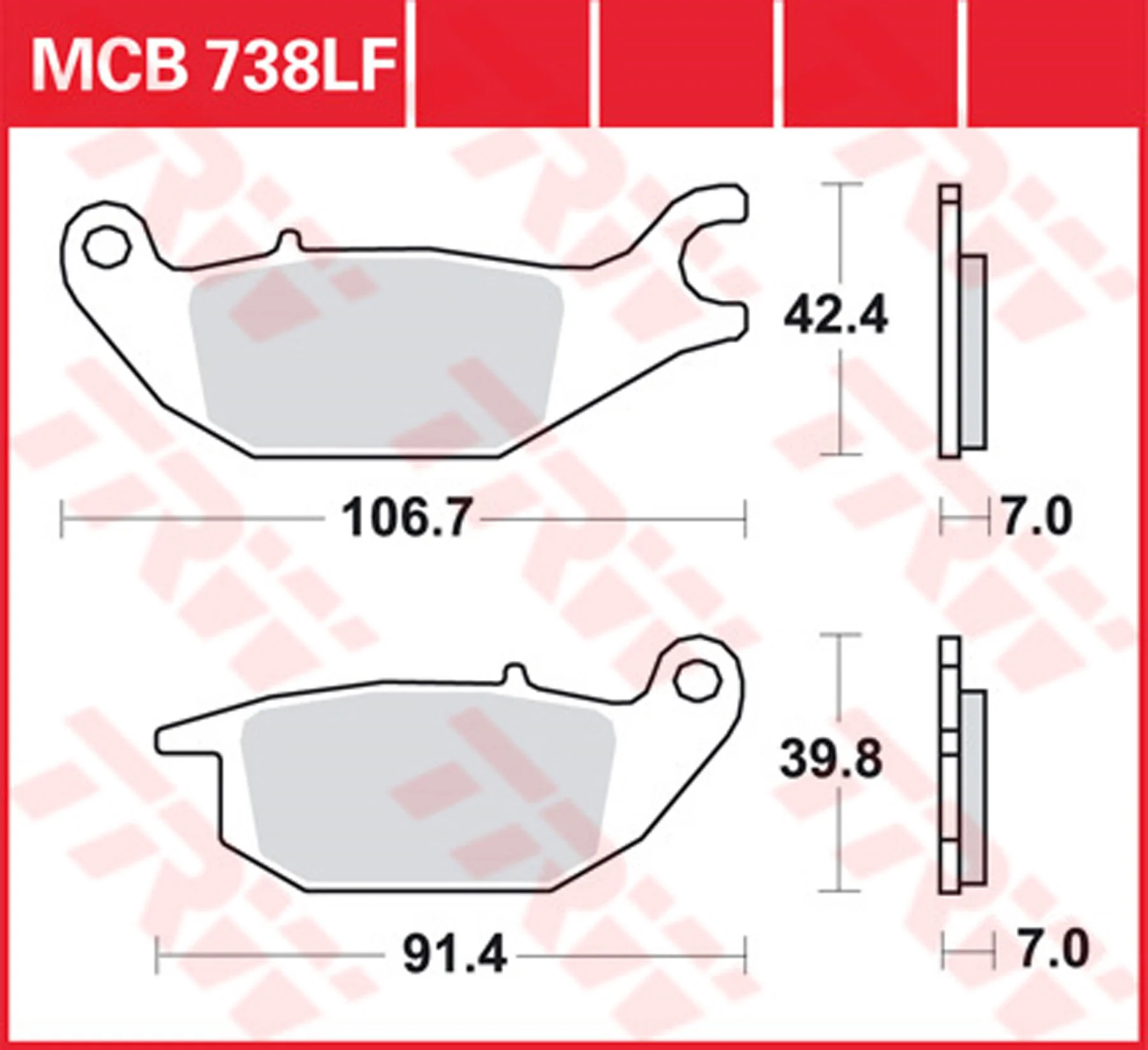 Brakepads Organic
