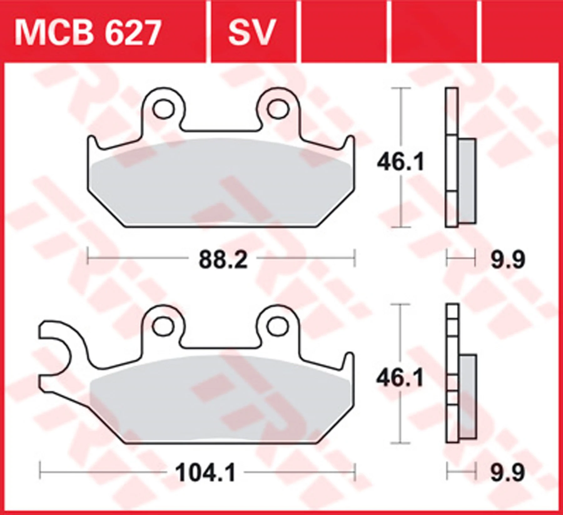 Brakepads Organic