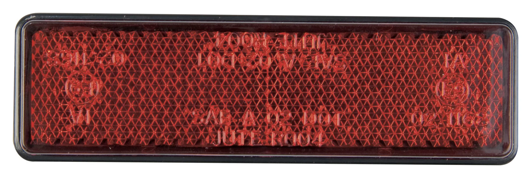 Red Self-Adhesive Square Retro-Reflector – 90x25 Mm, Motorrad, ATV, Quad, Universal
