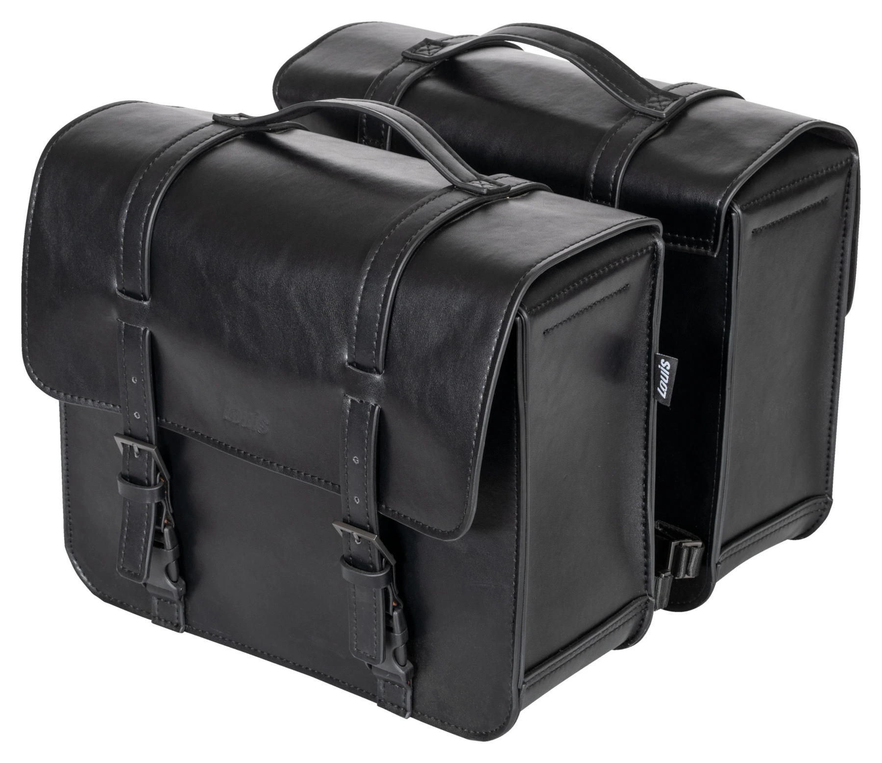 Louis Leather Saddle Bags Volume 12 Litres