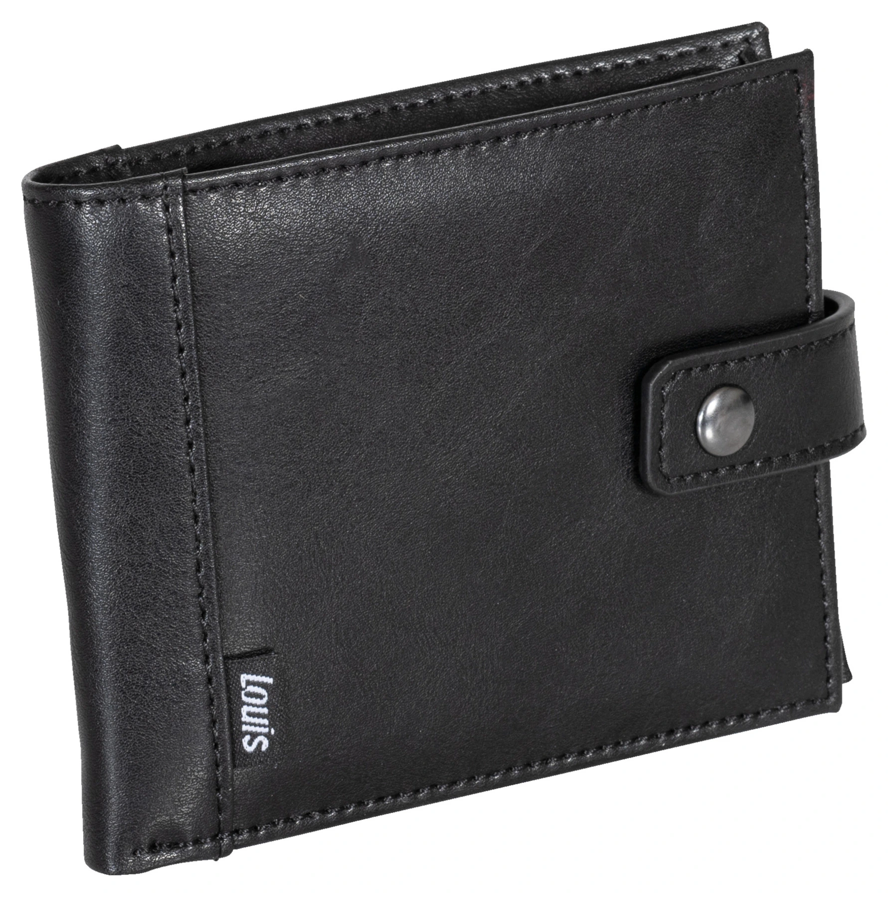 Porte-monnaie, similicuir, noir