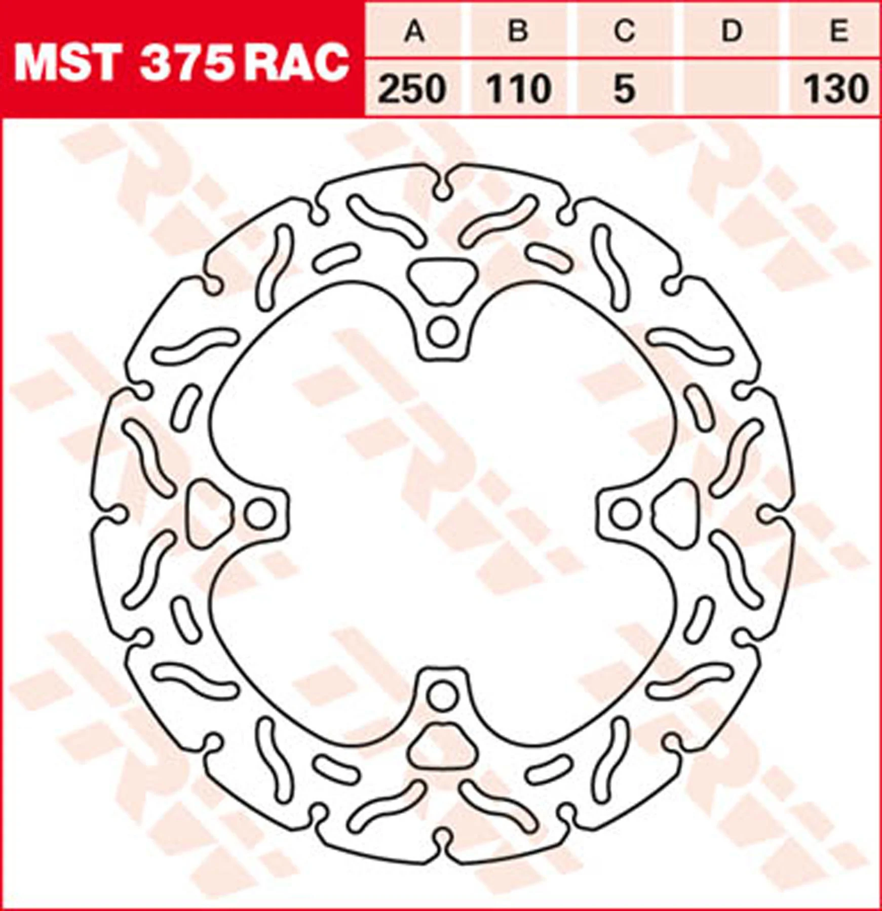 Bremsscheiben Racing, Hinten