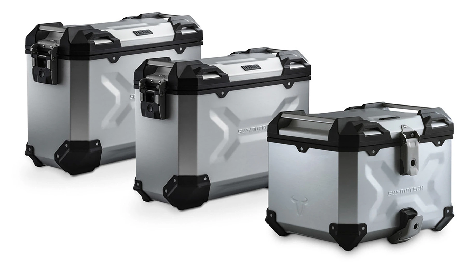 TRAX ADV Koffer-Komplettset silber