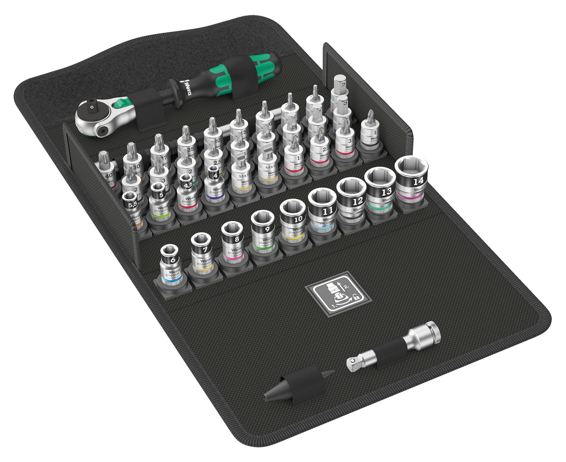8100 SA All-in Zyklop Speed Ratchet Set