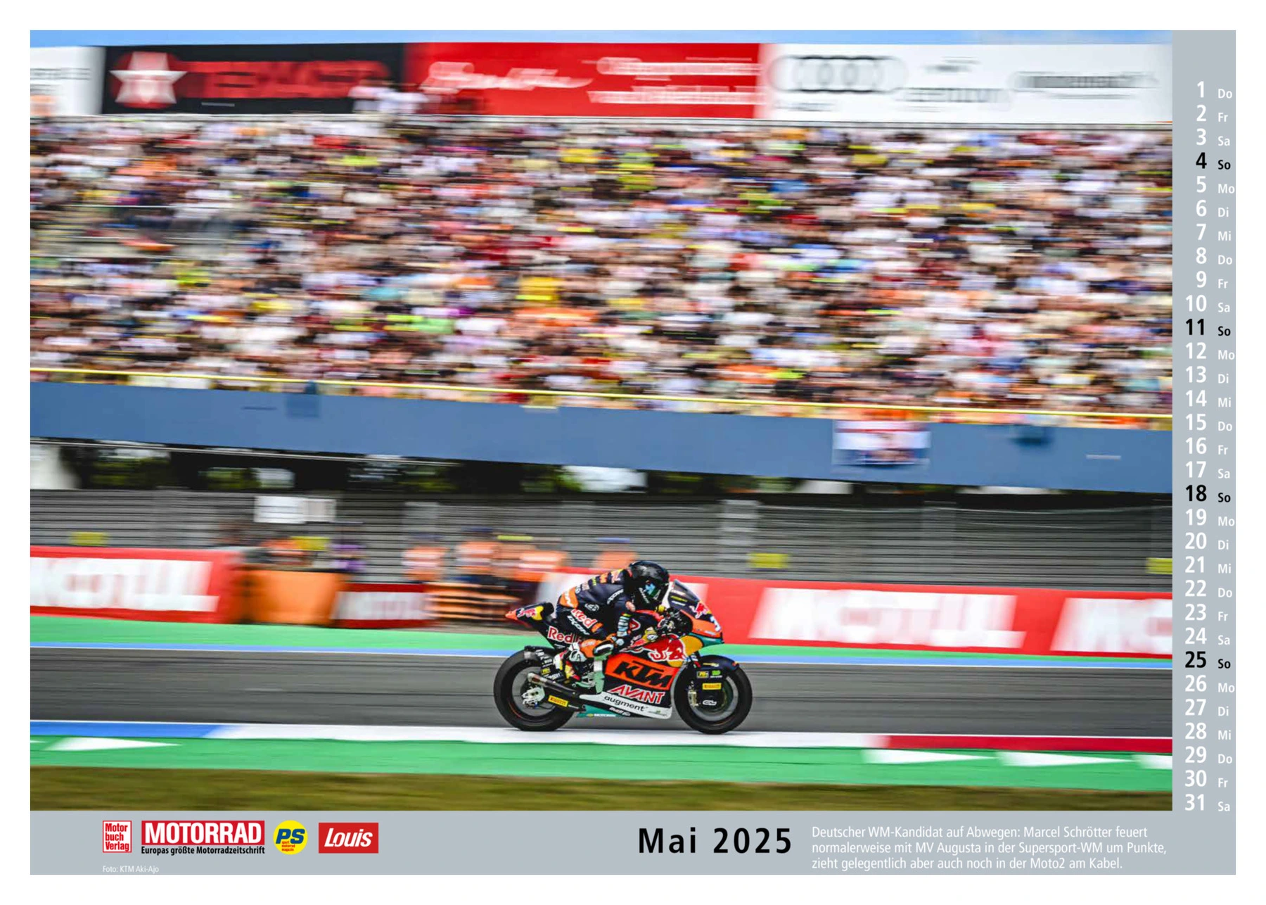 Motorbuch Verlag MOTORRAD-GRAND PRIX 25 KALENDER 475X330MM, 13BL.