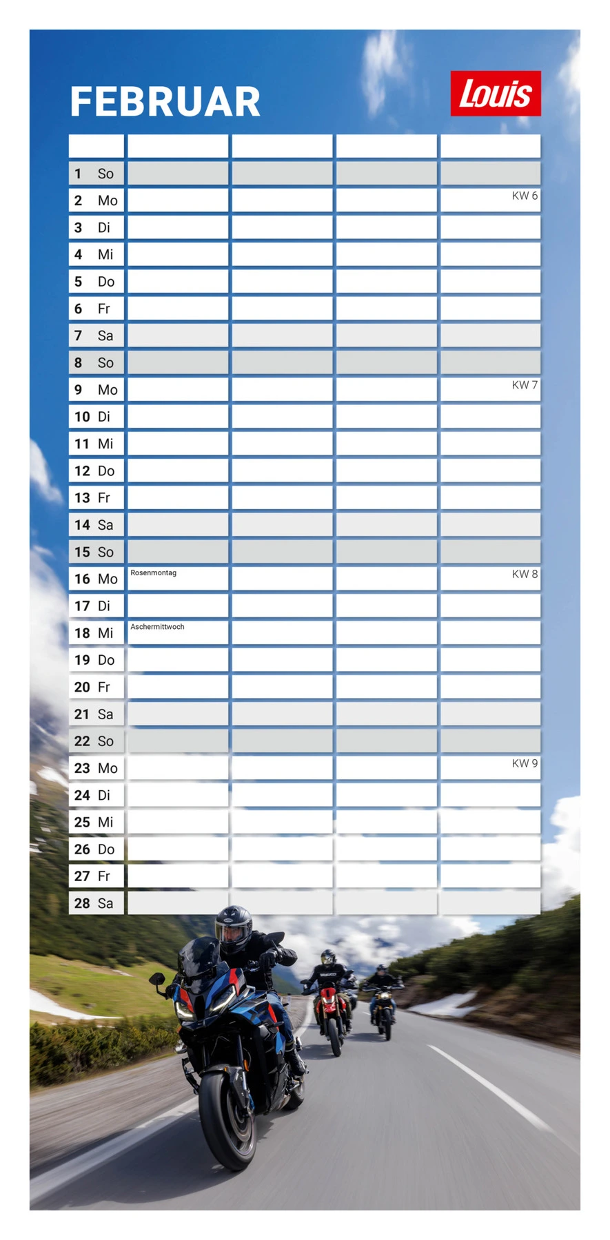 Calendrier 2026