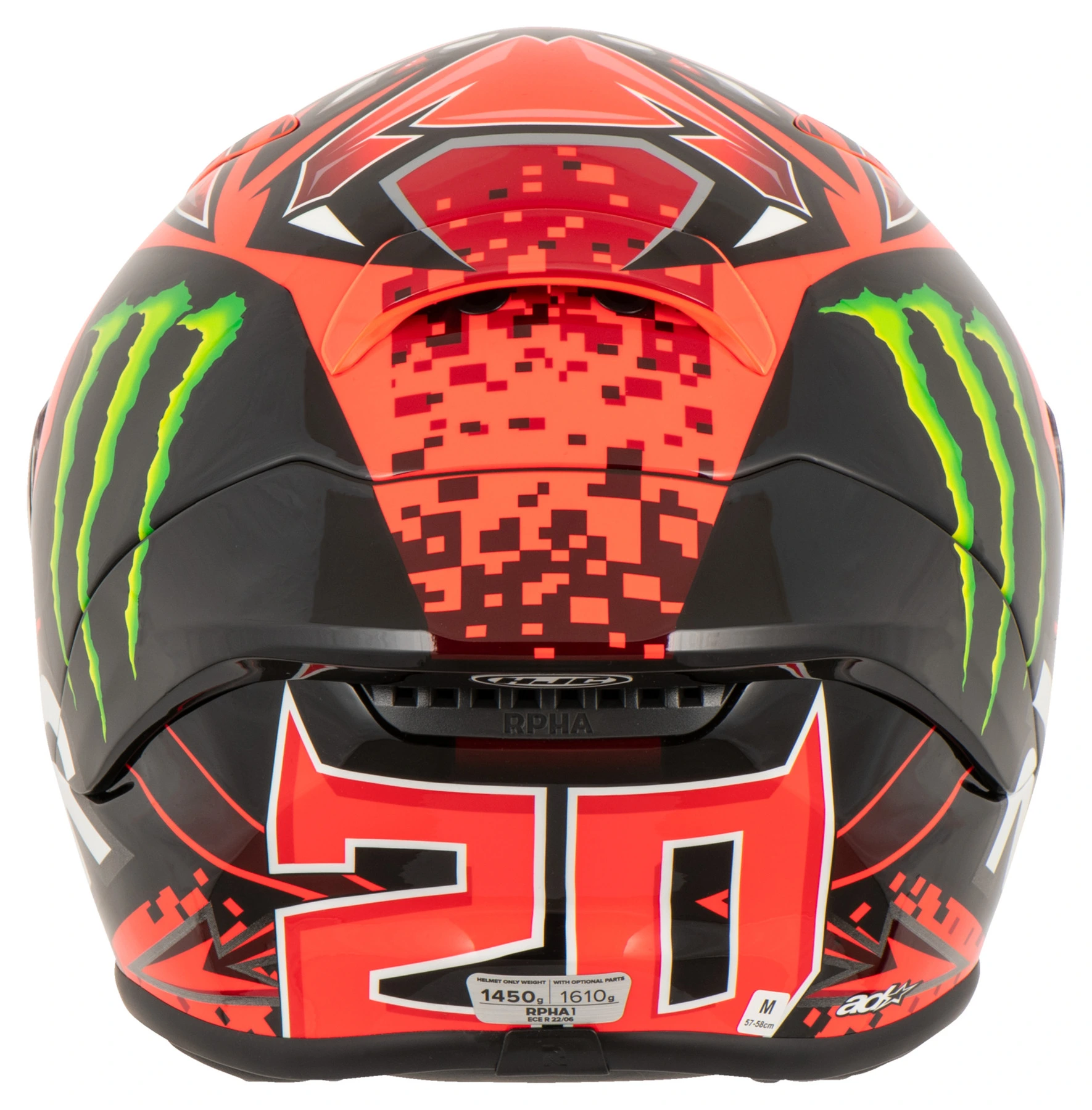HJC HJC RPHA 1 Monster Quartararo Repl. MC1 Full Face Helmet