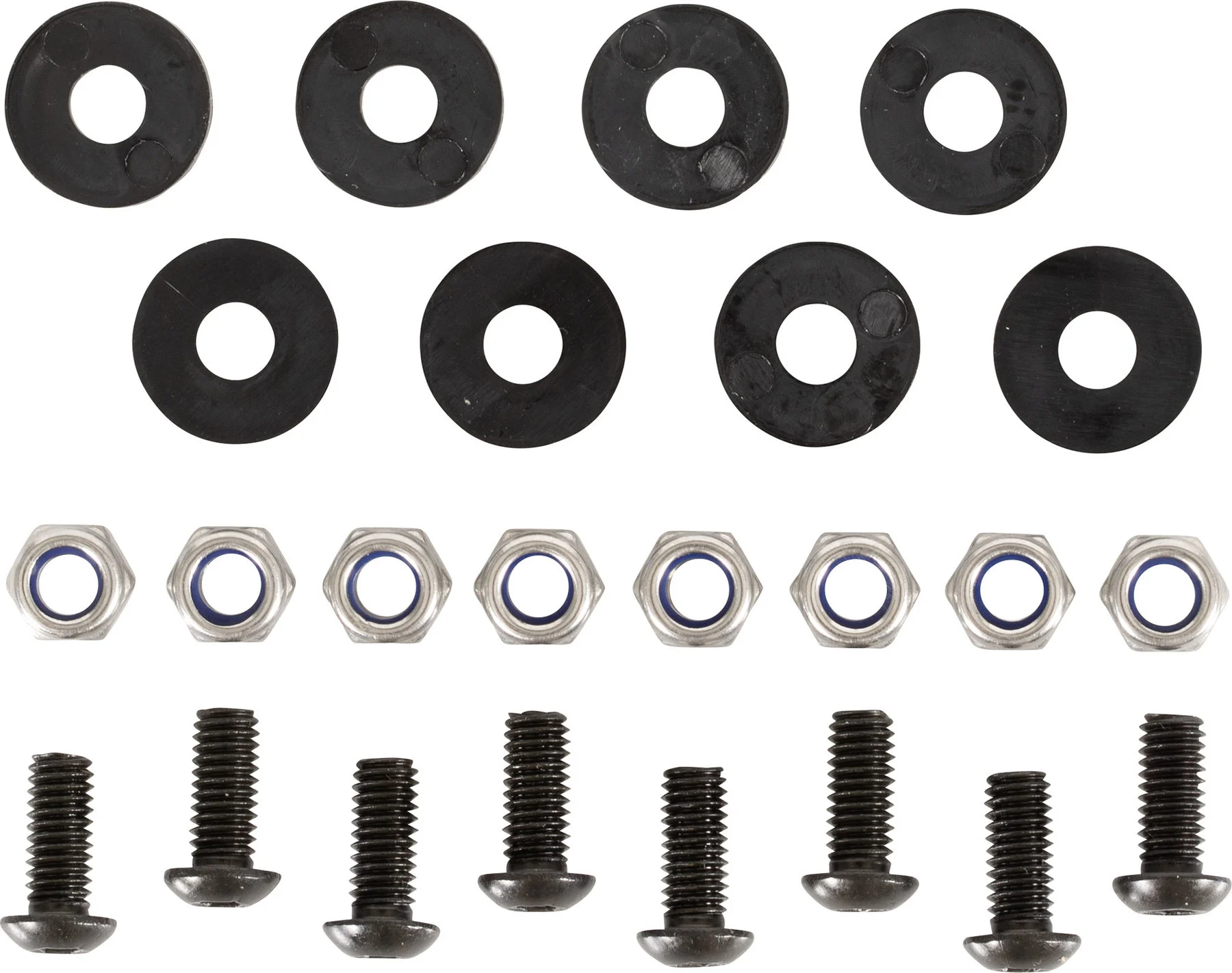 screw set for fairing windshields