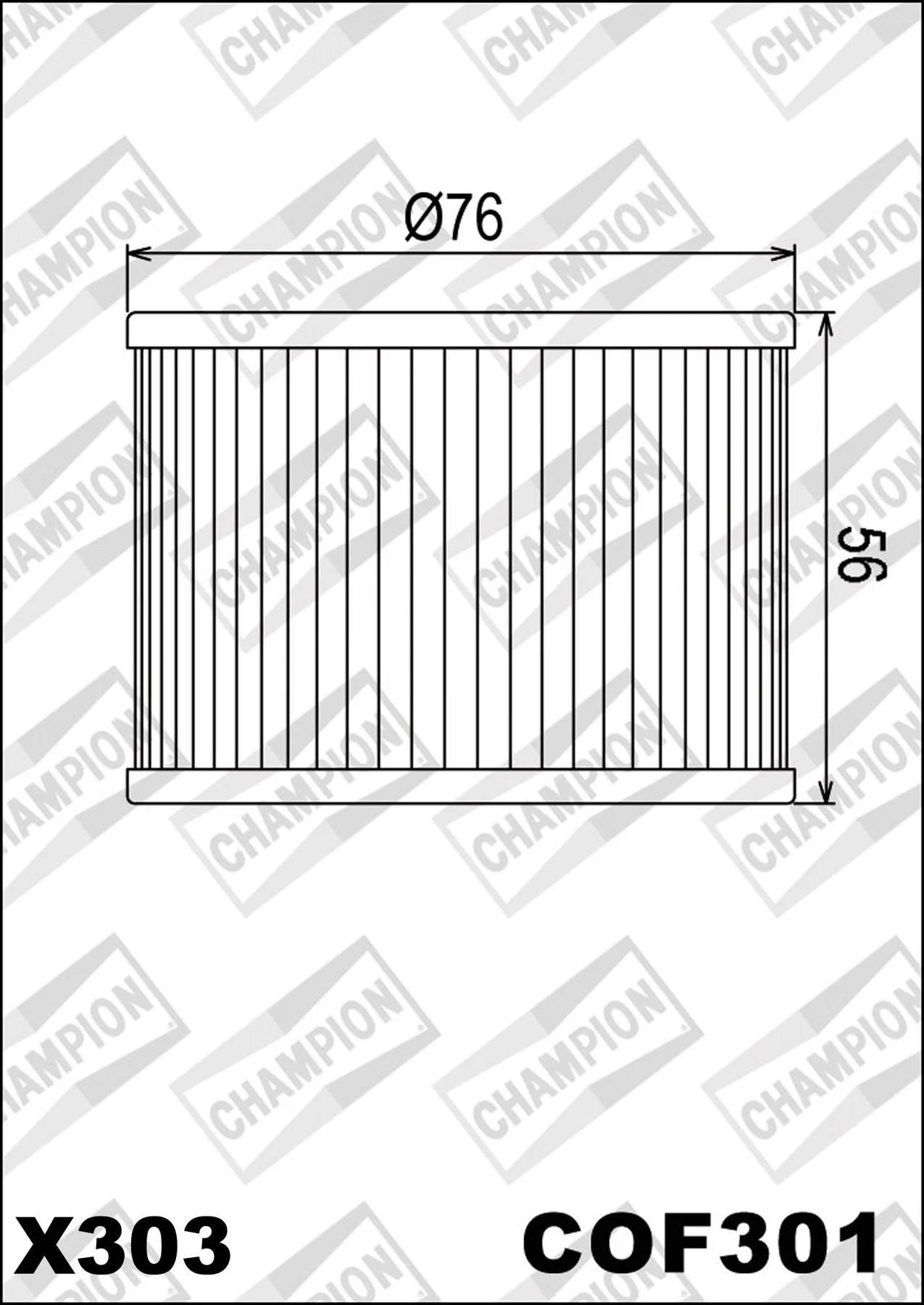 CHAMPION OILFILTER COF301