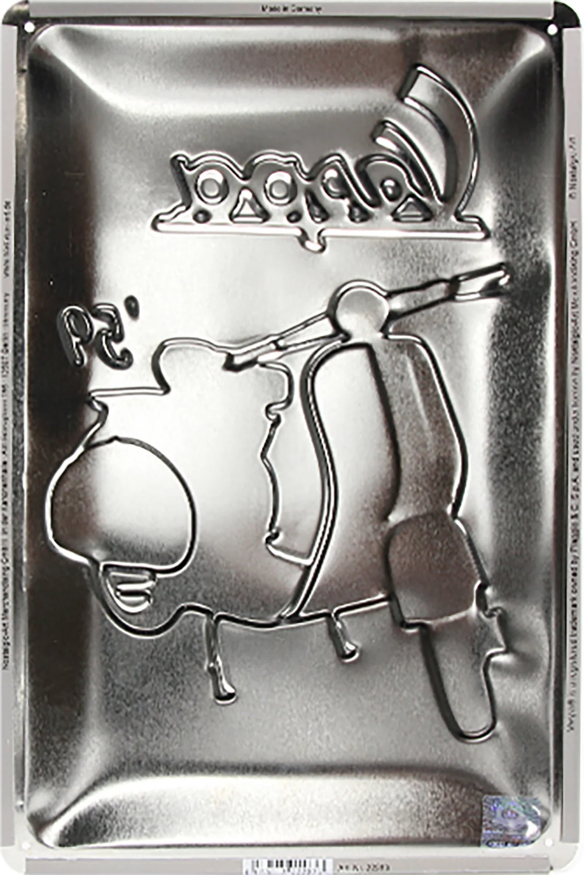 Blechschild Vespa Logo