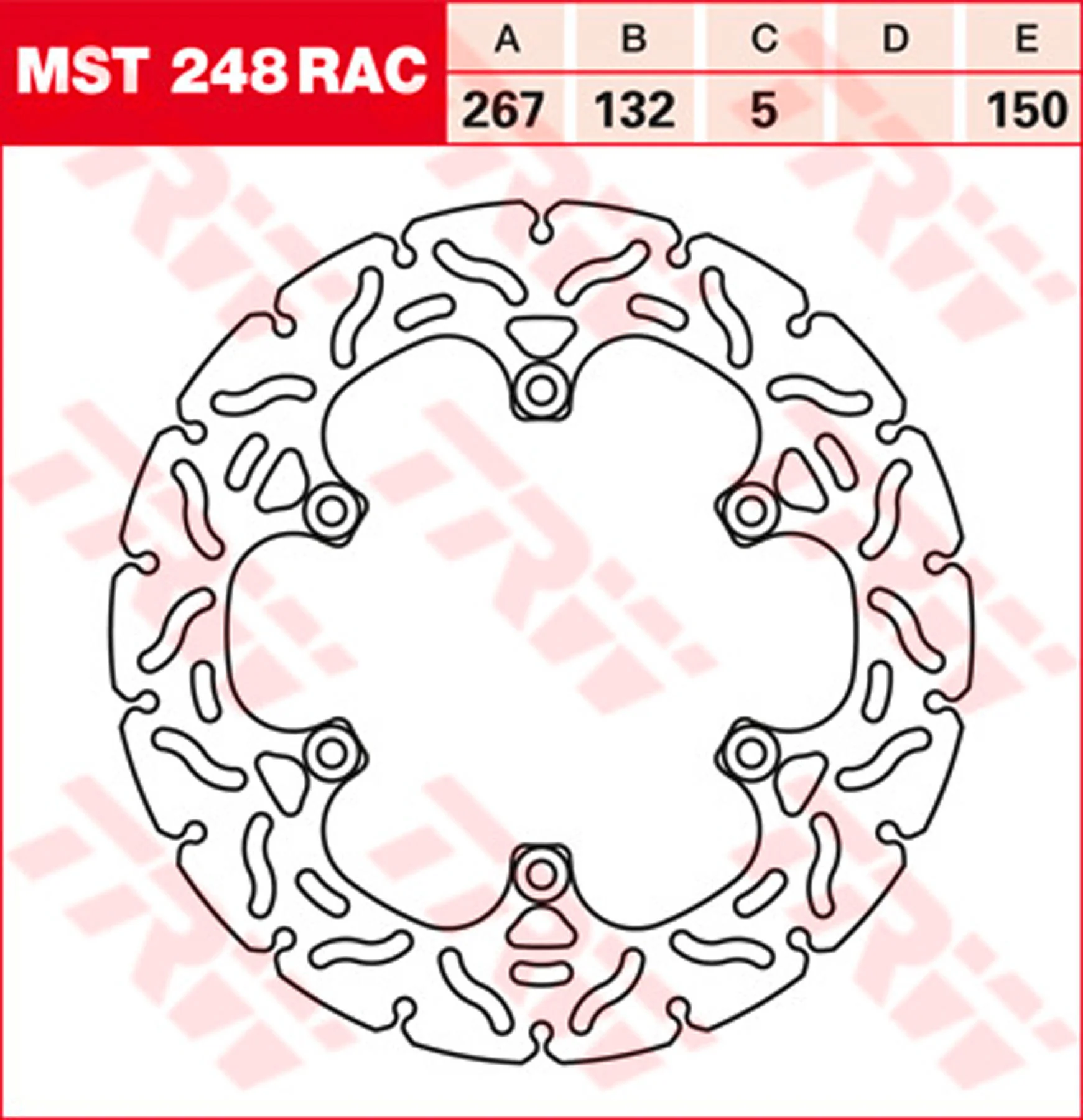 BREMSSCHEIBE RACING, TRW