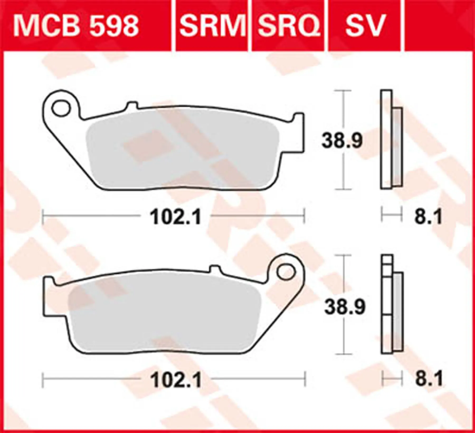 TRW CARBON BRAKE PADS