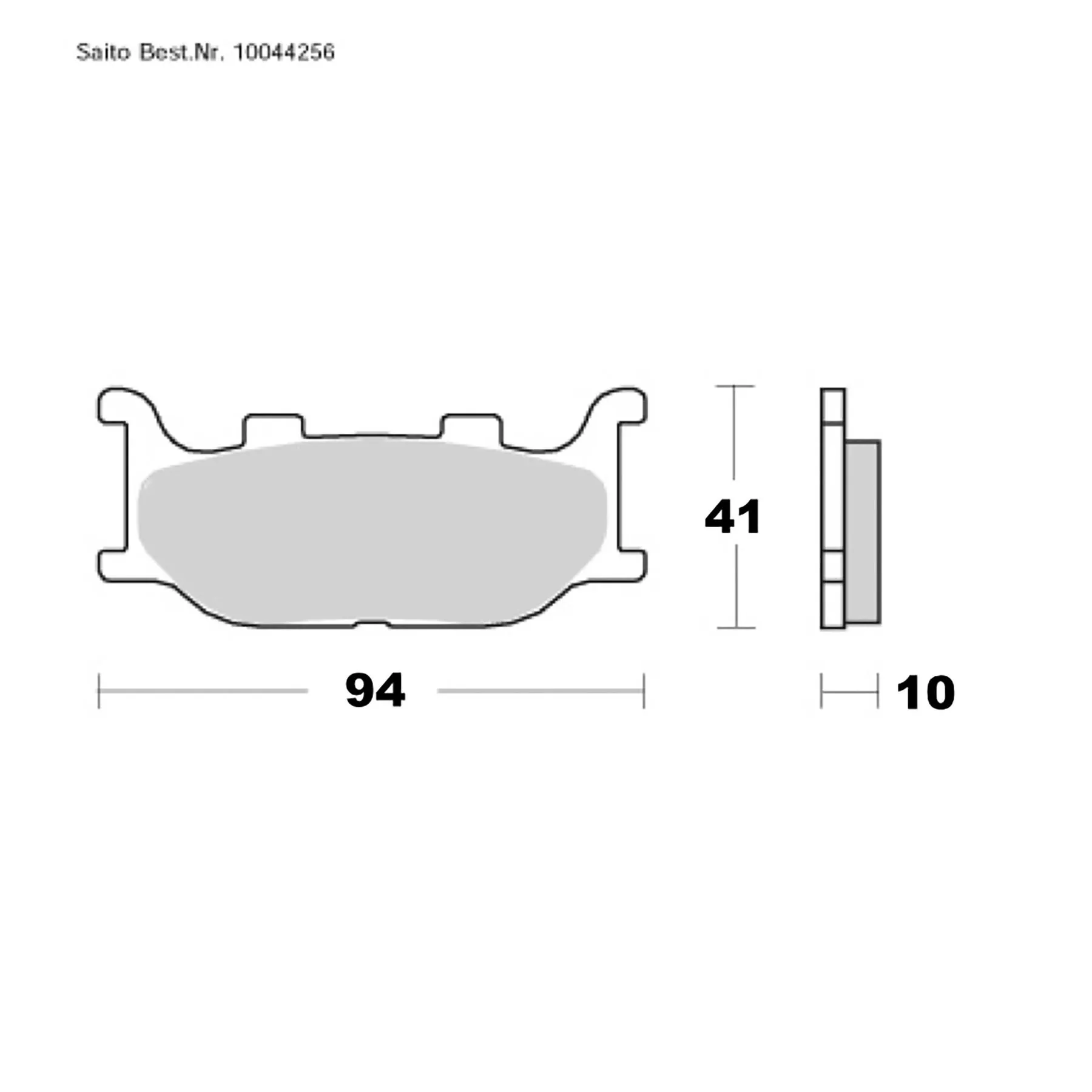 SAITO BRAKE-PADS ORGANIC