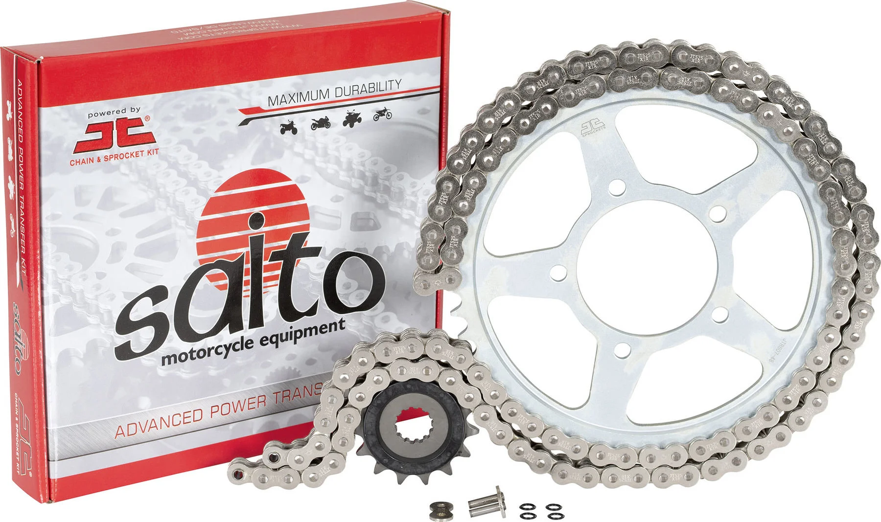 KIT CHAÎNE SAITO 428 X1R