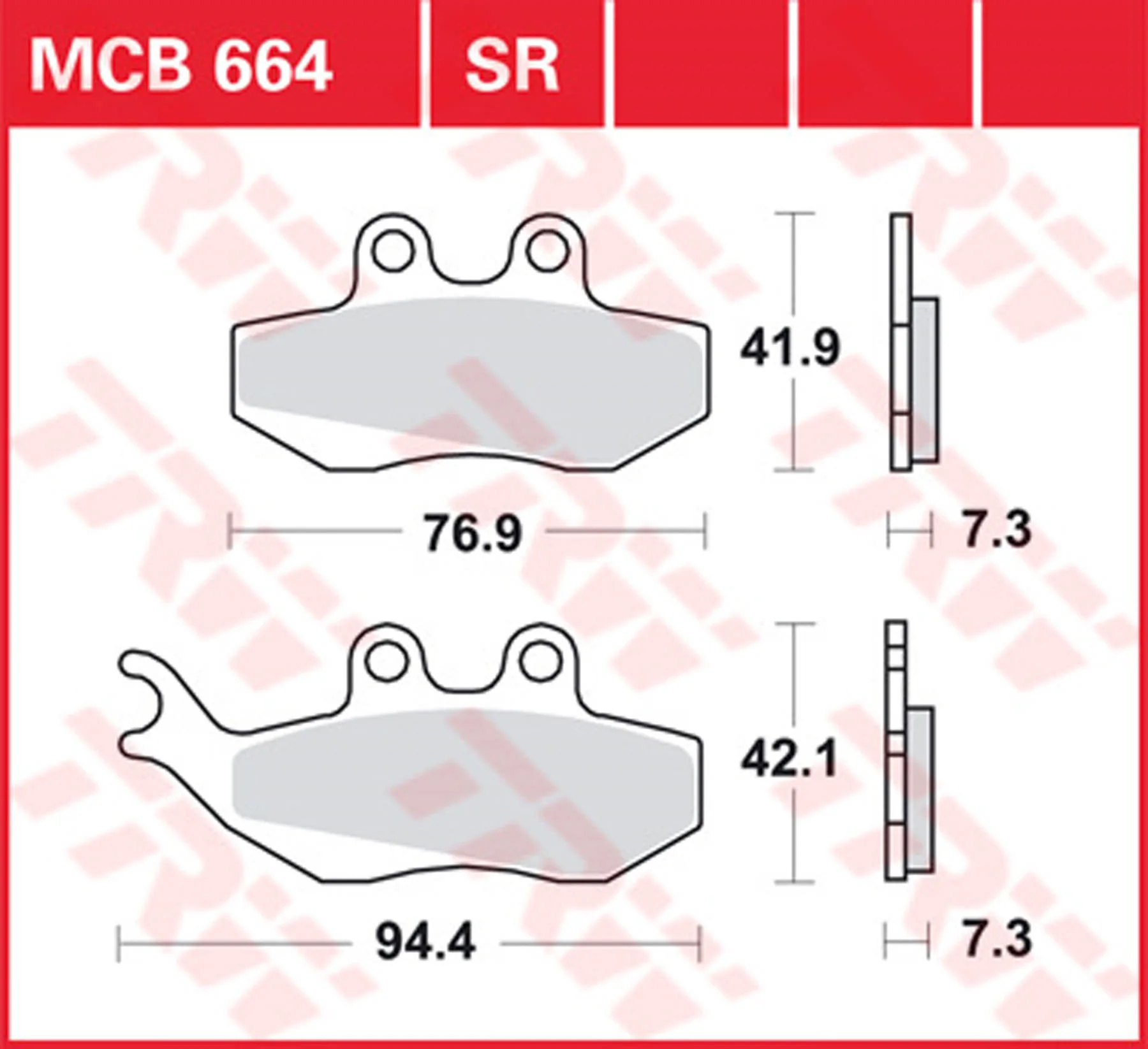 TRW BREMSBELAEGE ROLLER