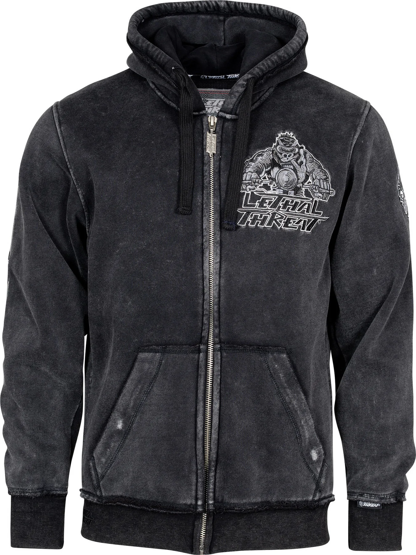 Lethal Threat Lethal Threat Riding Gorilla Zip-Hoodie MOTORRAD HOODIE