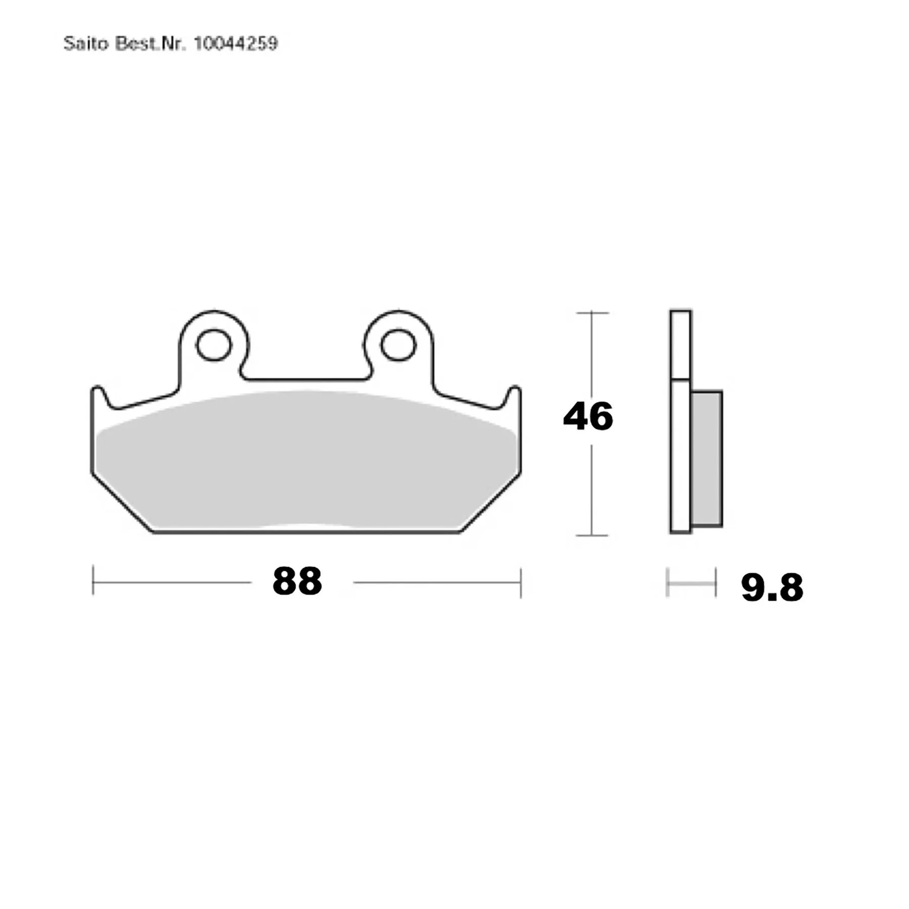 SAITO BRAKE-PADS ORGANIC