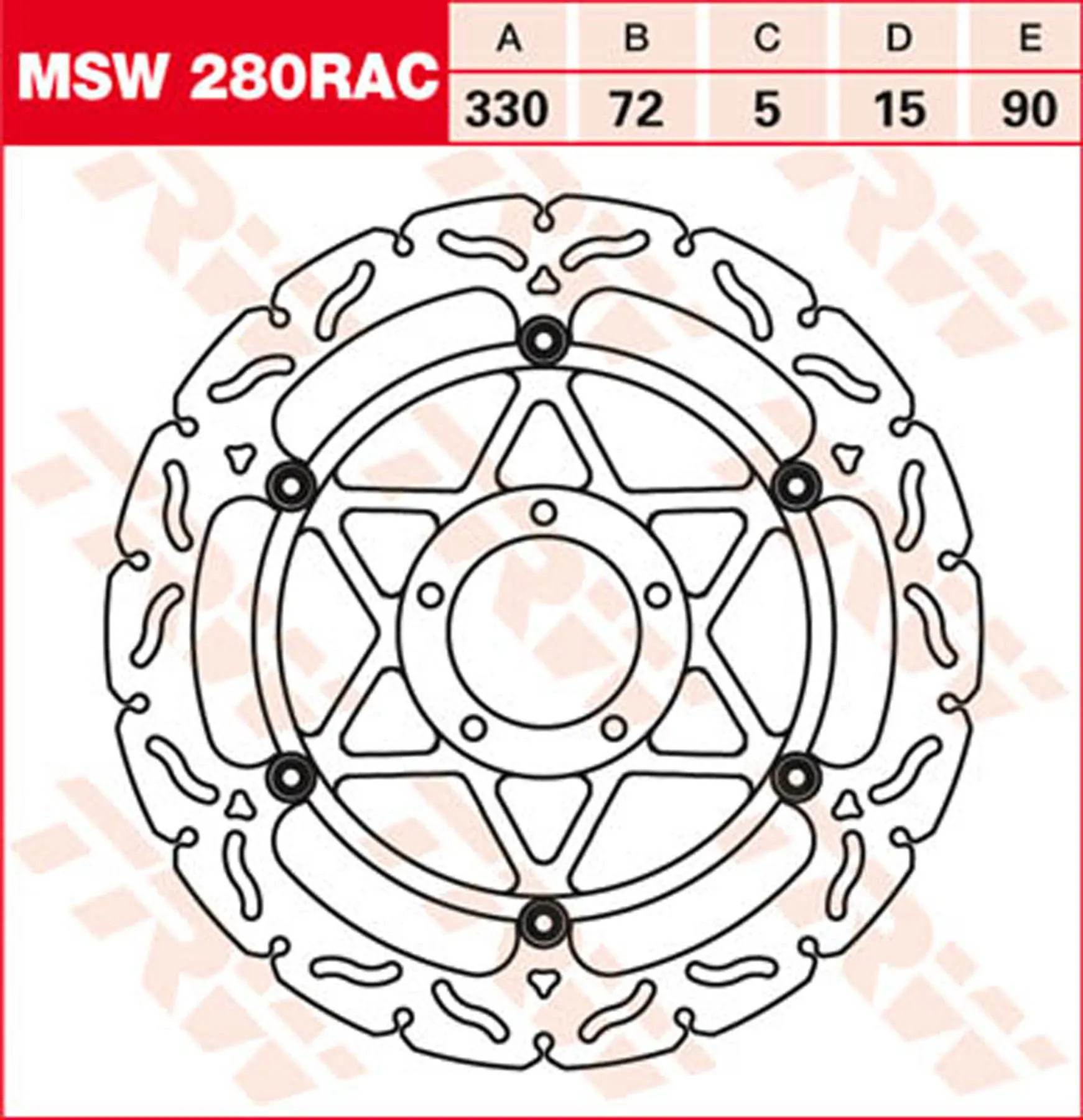 BREMSSCHEIBEN RACING, TRW