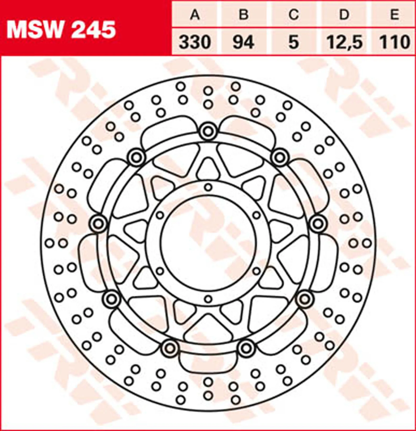 TRW BRAKE-DISC FRONT