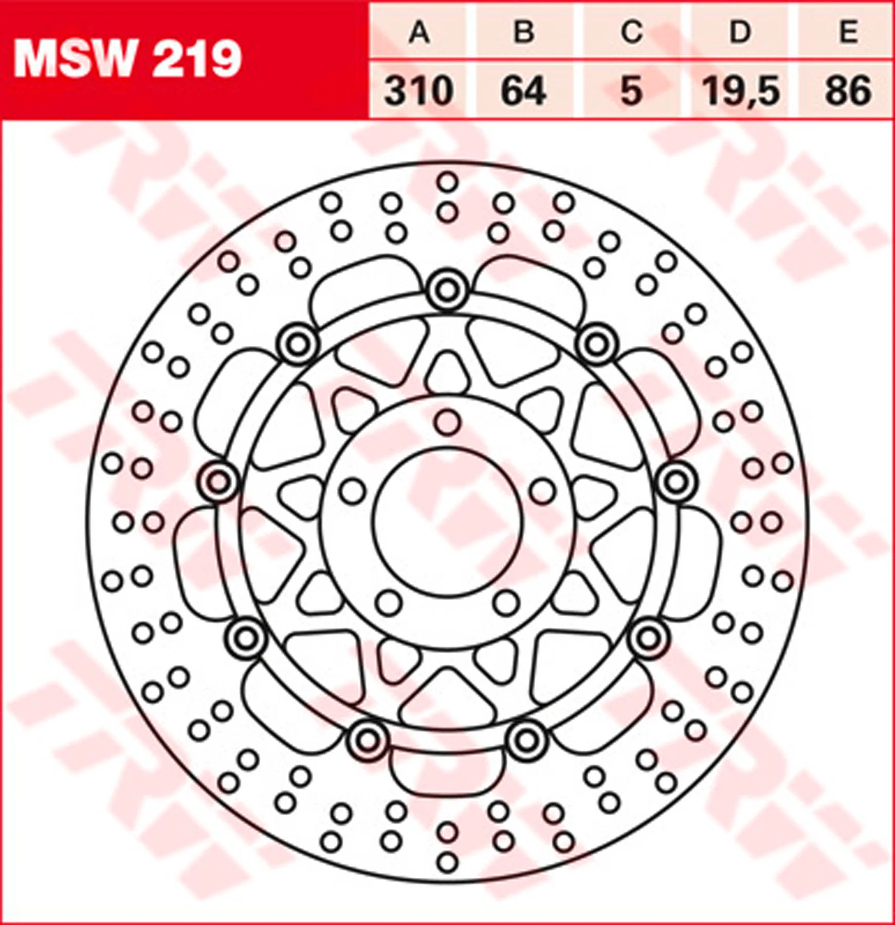 TRW BRAKE-DISC FRONT