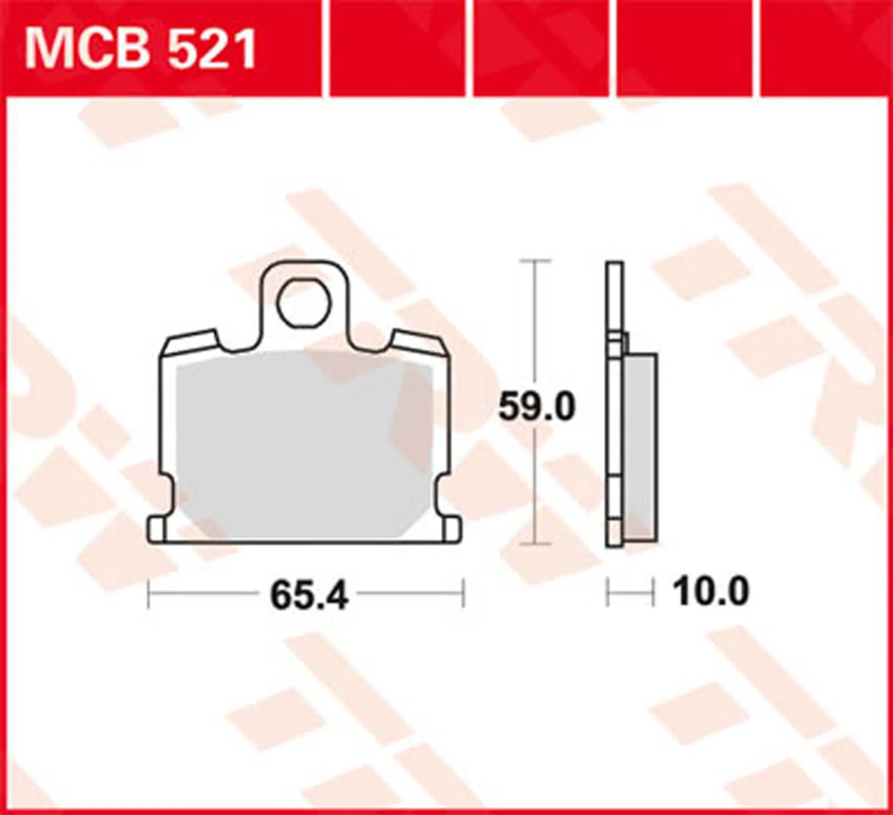 TRW BRAKEPADS ORGAN.