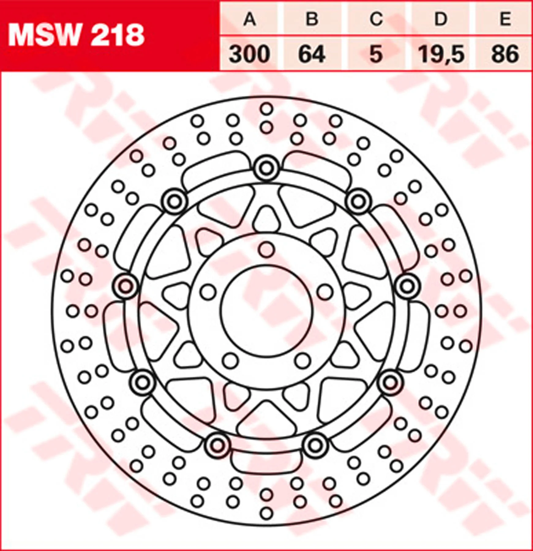 TRW BRAKE DISC, FRONT