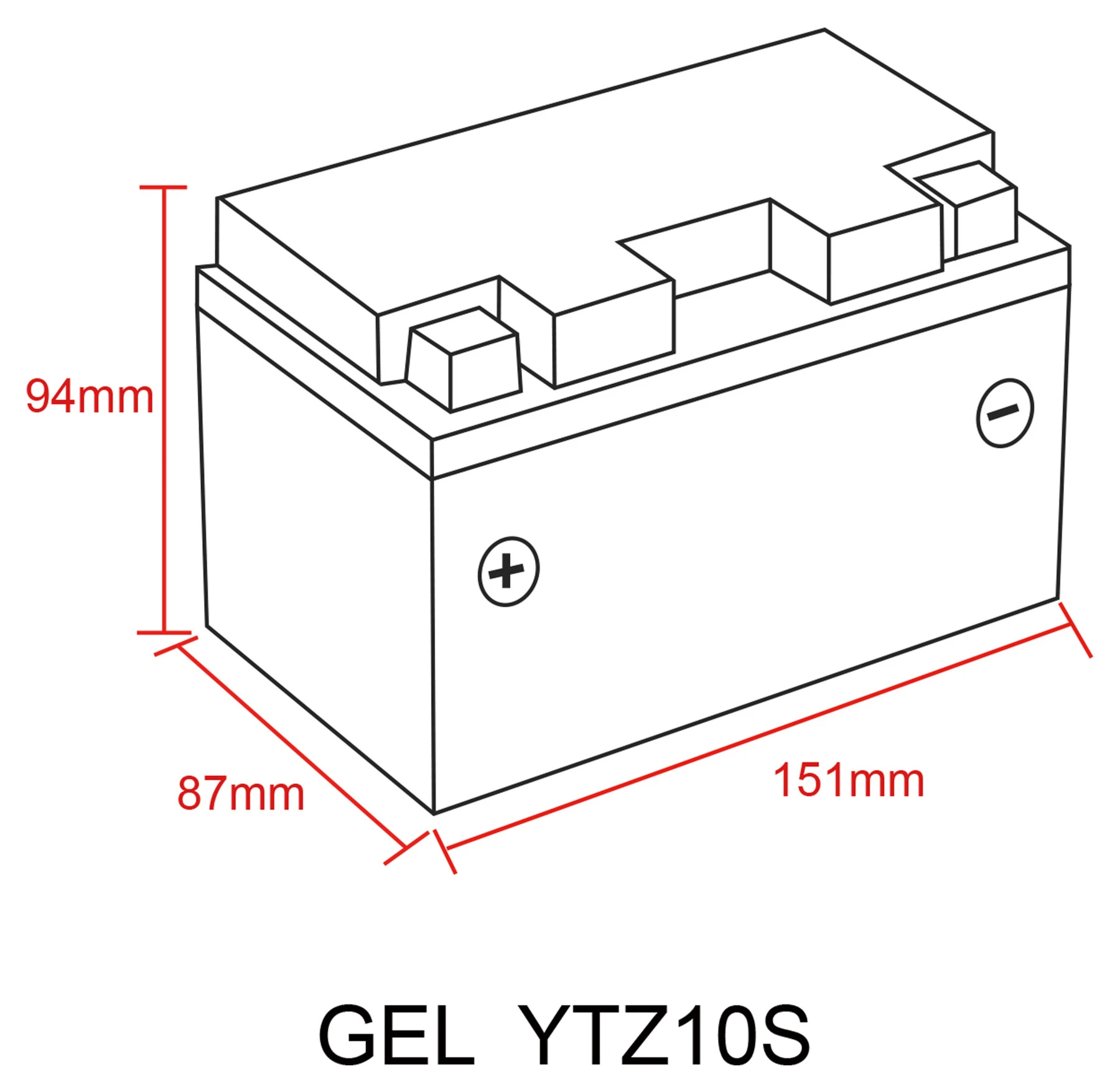 SAITO GEL-BATTERIE