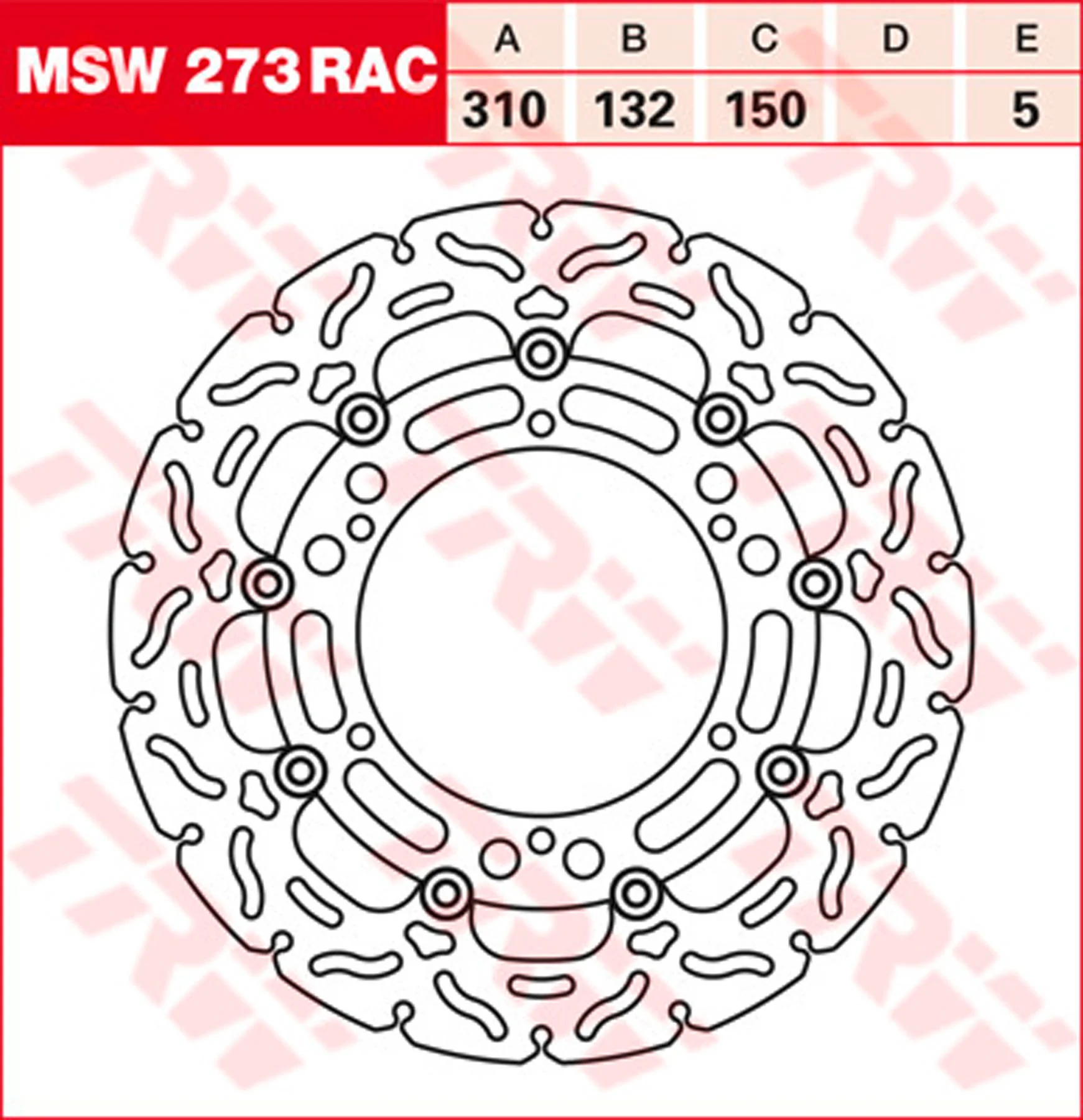 BREMSSCHEIBEN RACING, TRW