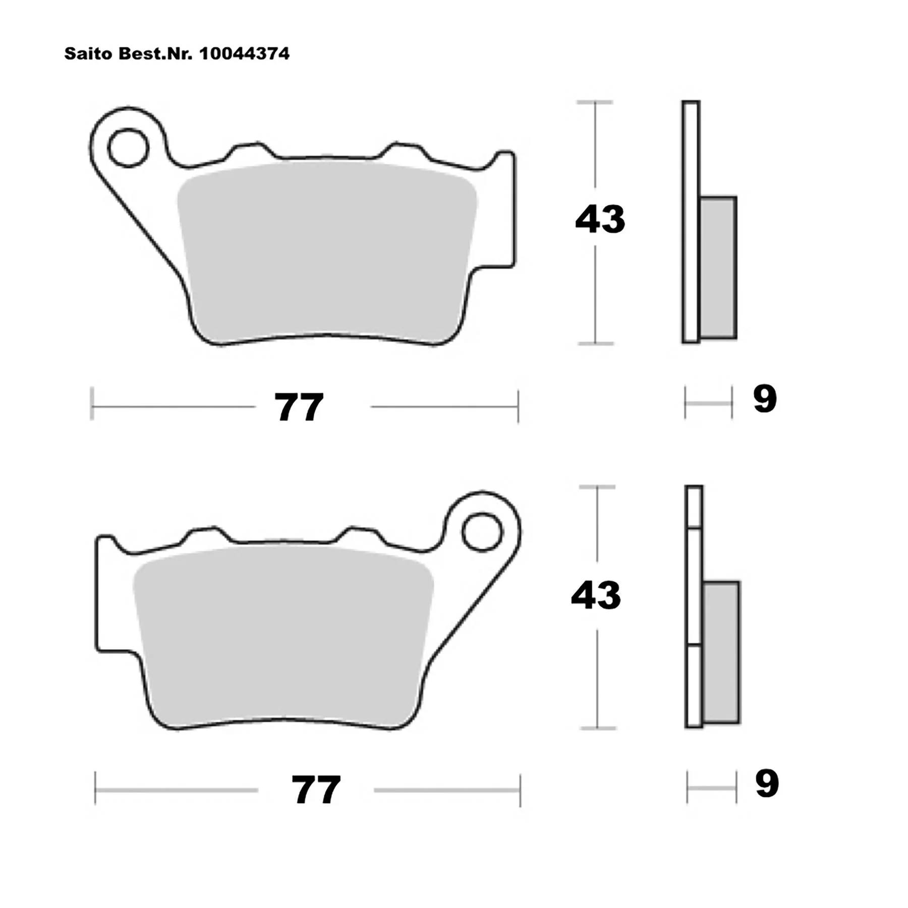 SAITO BRAKE-PADS SINTER