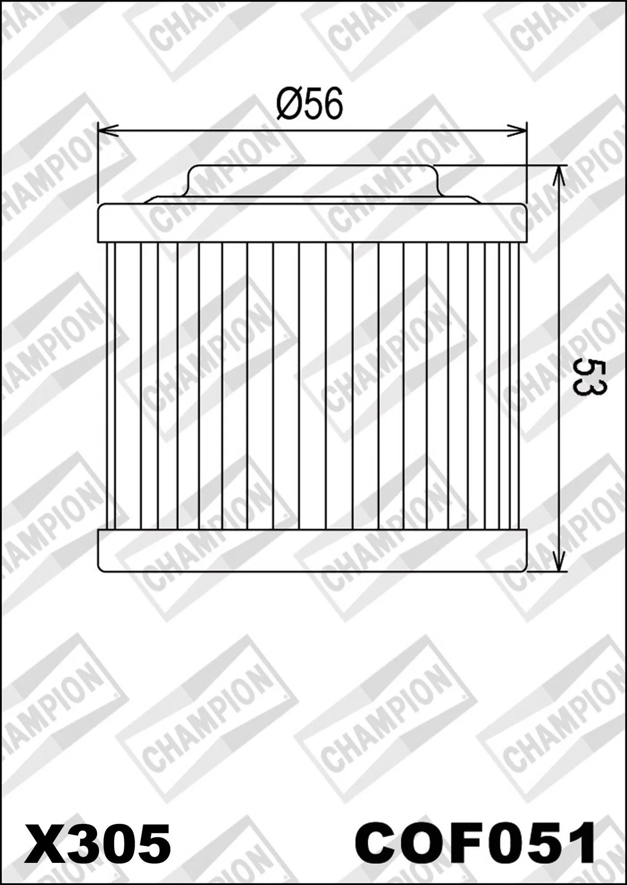 OELFILTER CHAMPION COF051