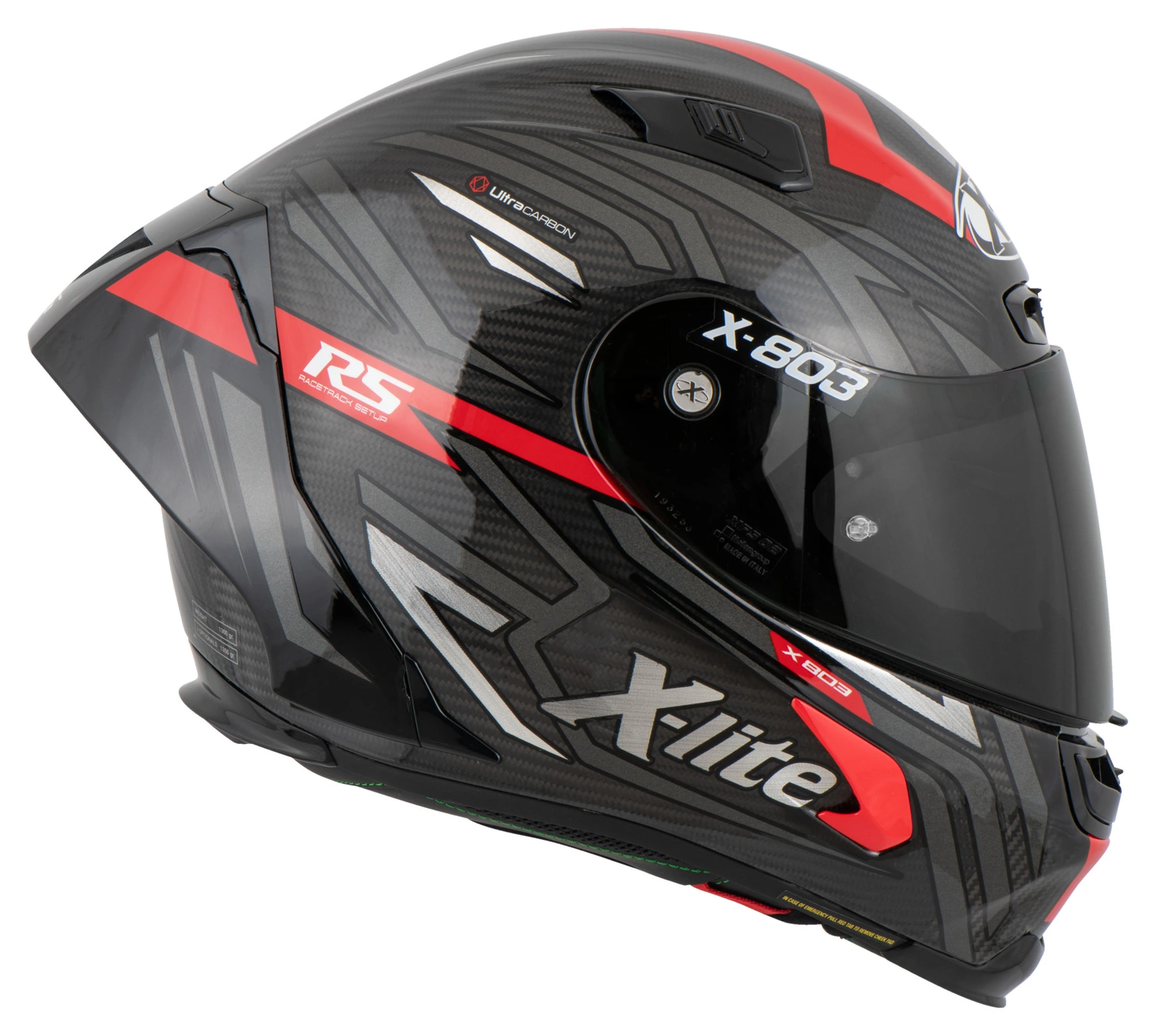 X-lite X-LITE X-803 RS U-CARBON G.XXL DECEPTION SCHW./ROT