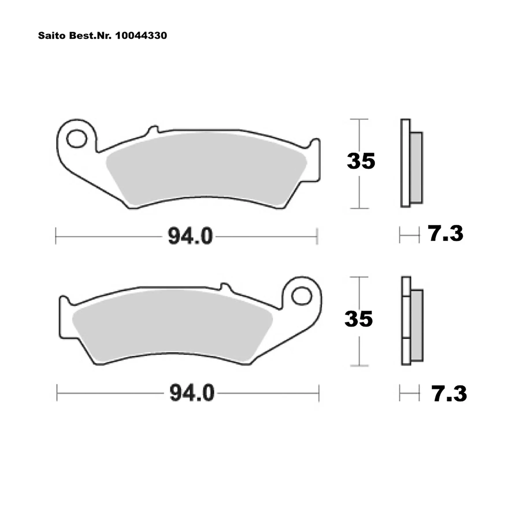 SAITO BRAKE-PADS ORGANIC