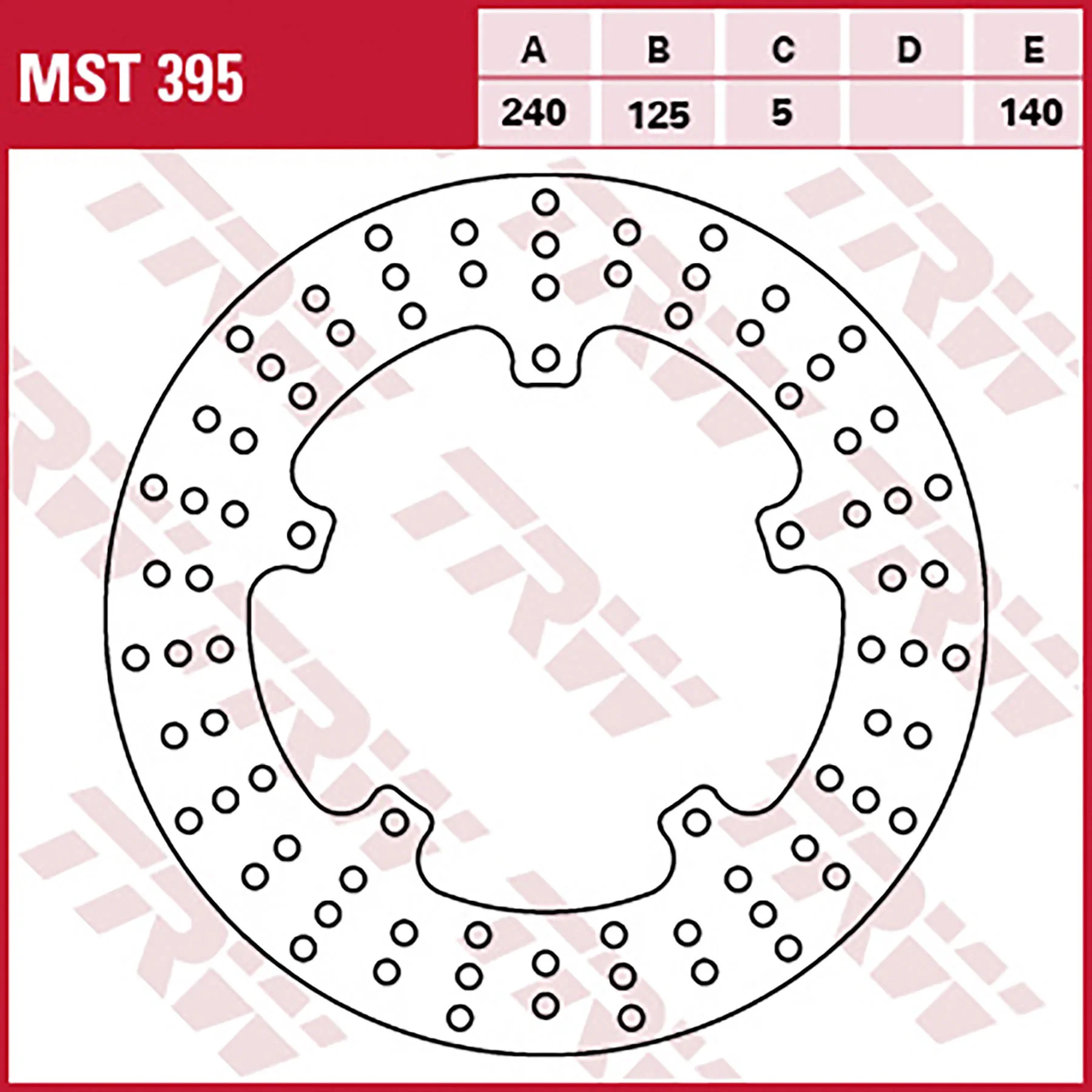 TRW BRAKE DISC REAR