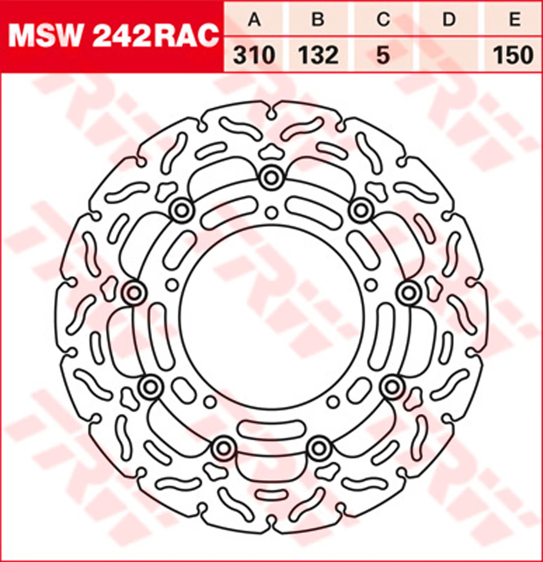 BREMSESKIVER RACING, TRW