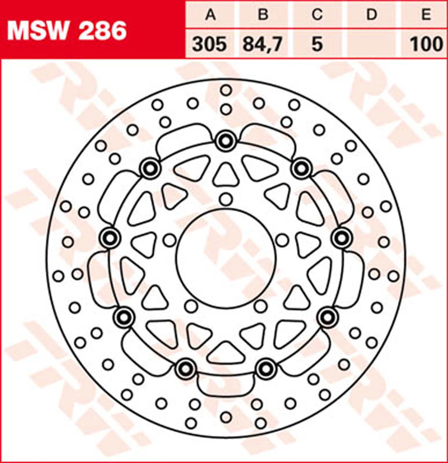 TRW BRAKE-DISC FRONT