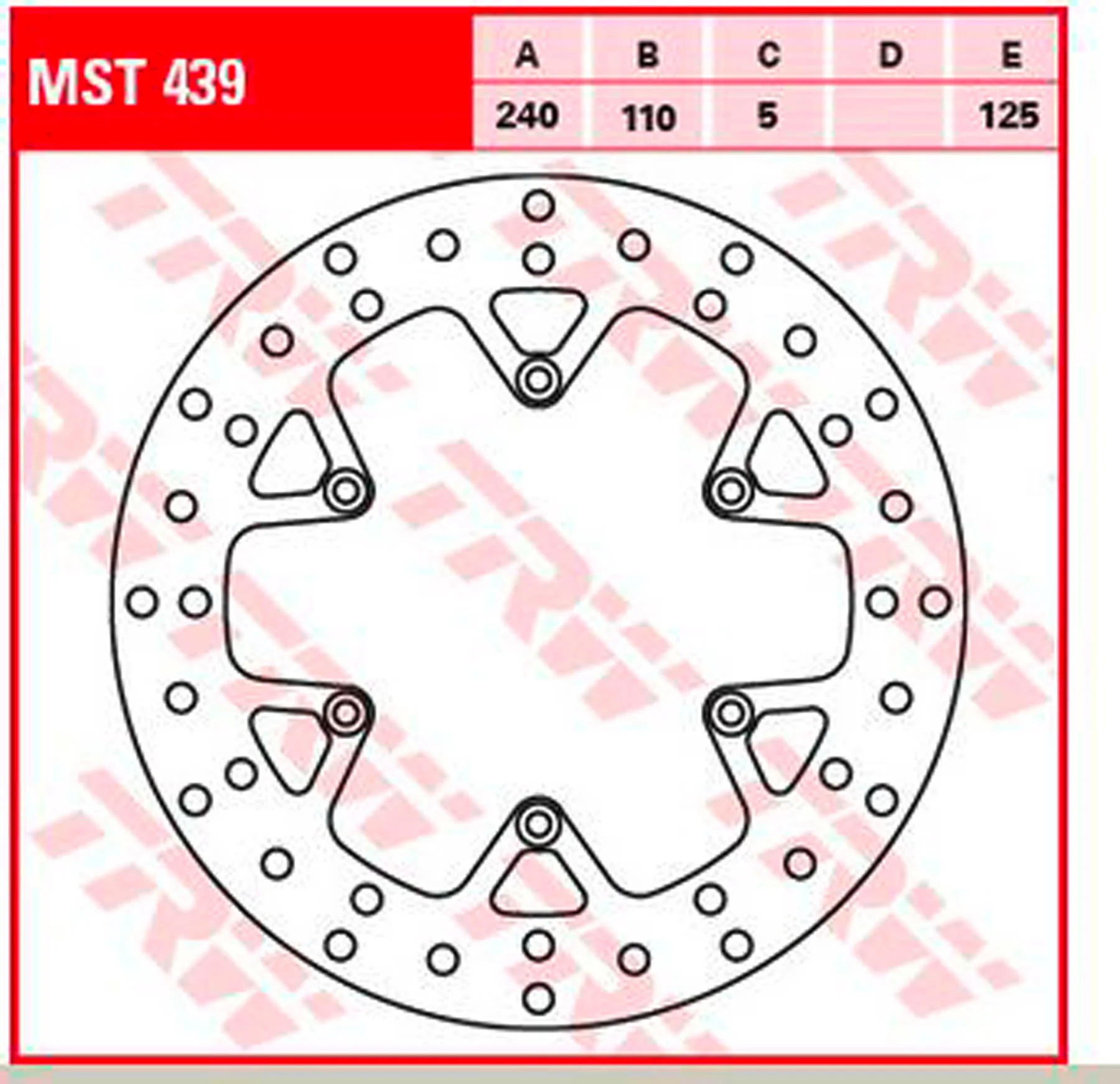 TRW BRAKE DISC REAR