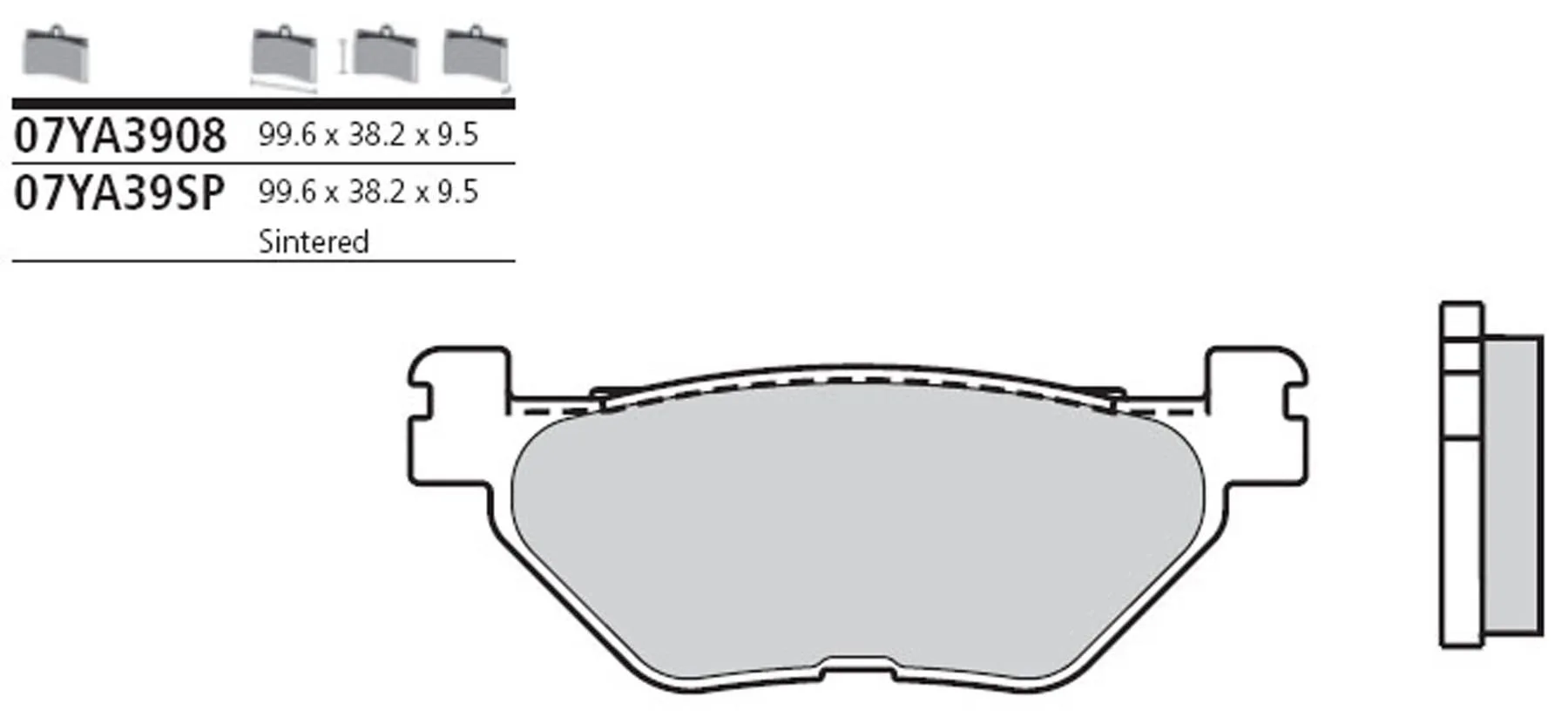 BREMBO BREMSBELAG HINTEN