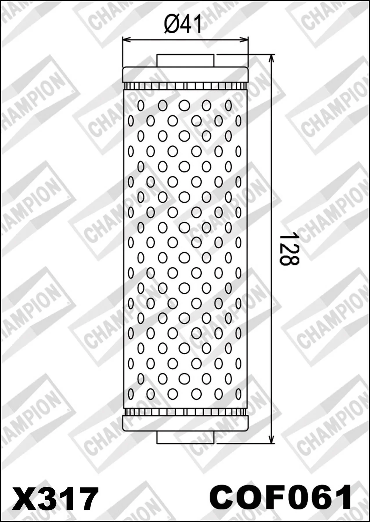 CHAMPION OILFILTER COF061