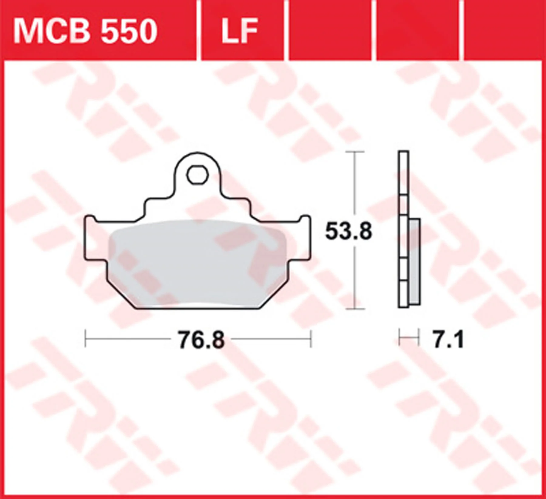 TRW BRAKEPADS ORGAN.