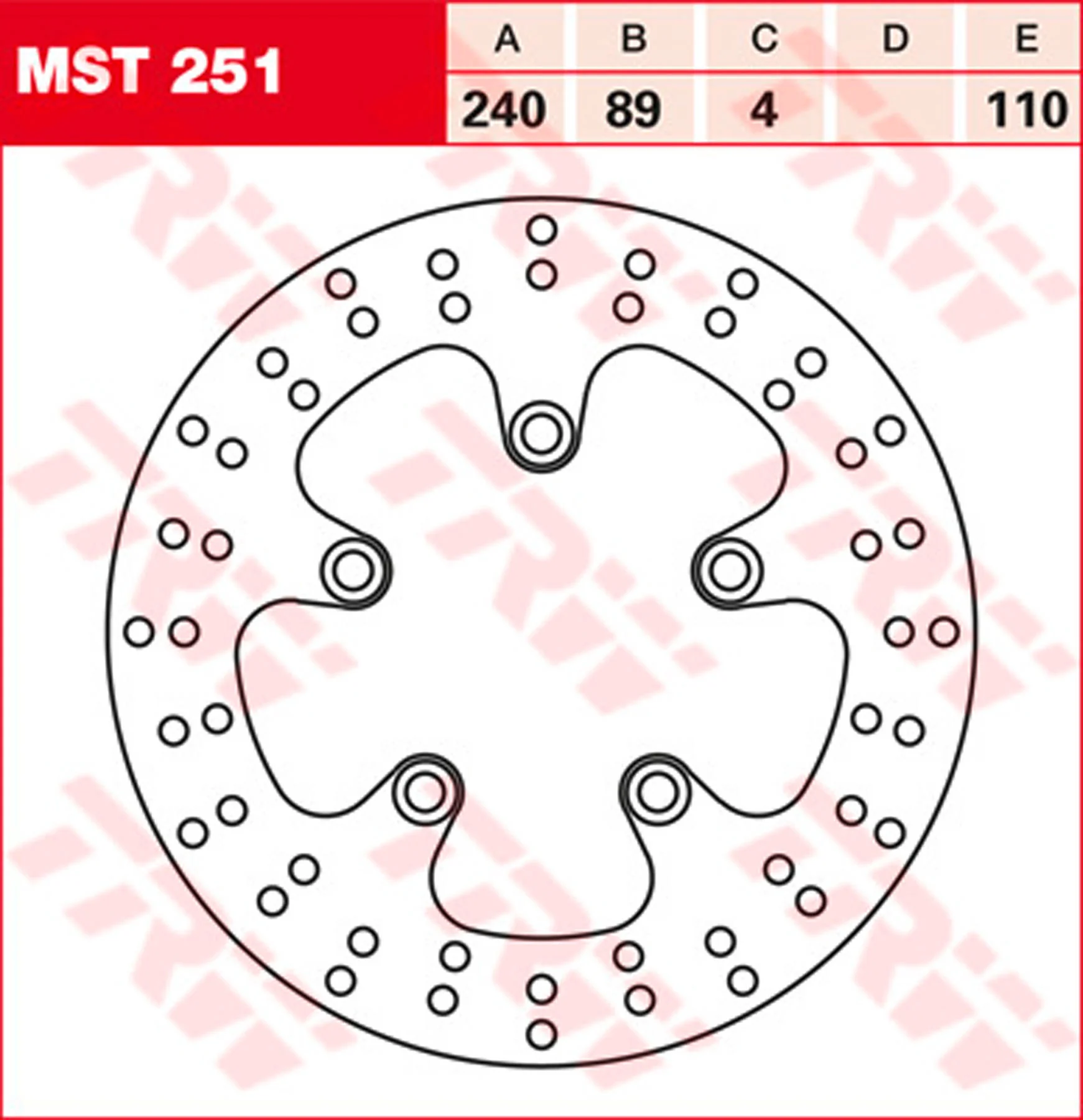 TRW BRAKE-DISC, REAR