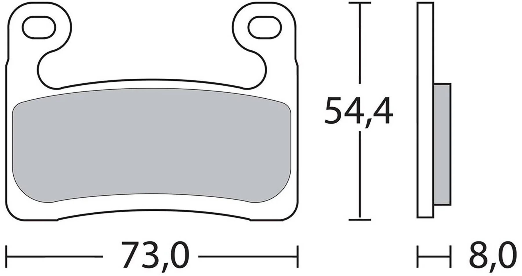 PLAQ. FREIN BREMBO FRITT.