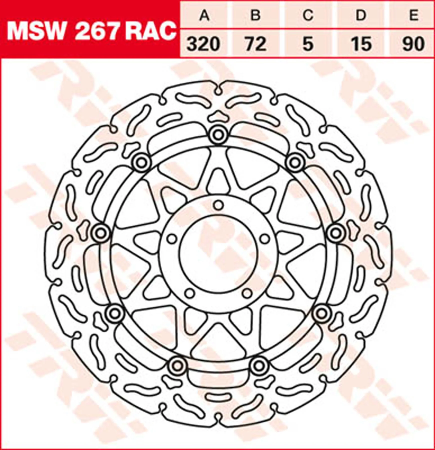 DISQUE FREIN RACING TRW