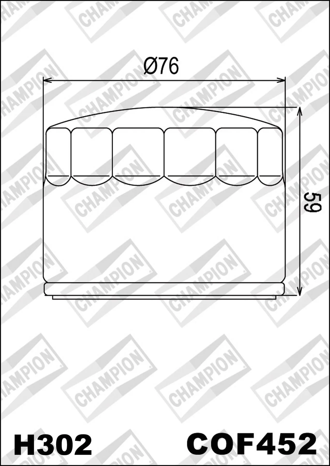 CHAMPION OILFILTER COF452