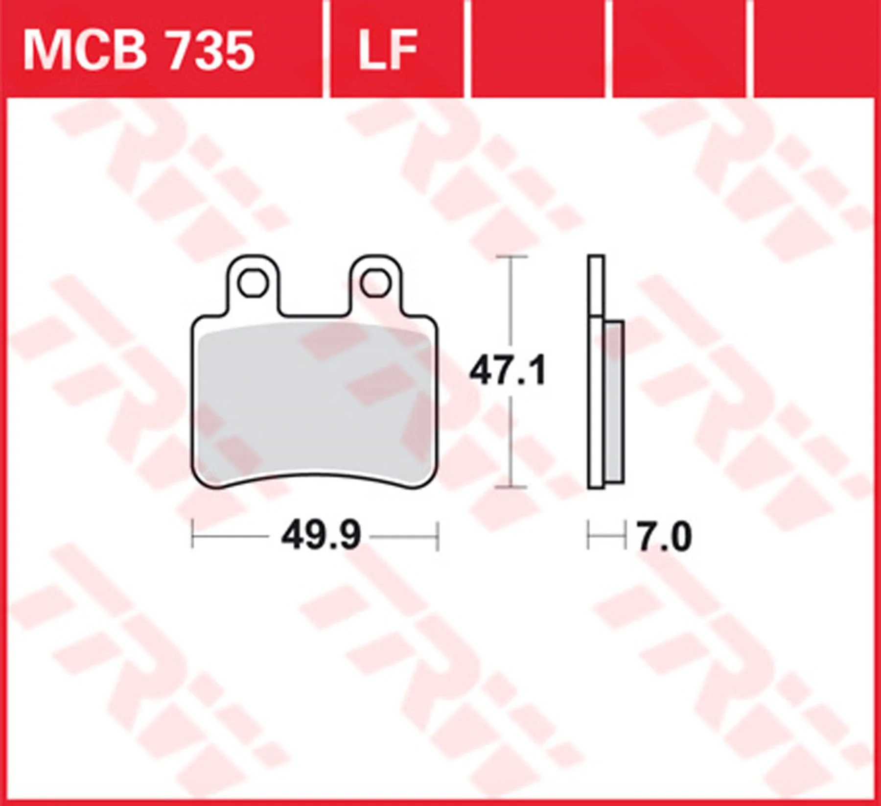 TRW SINTERED BRAKE PADS